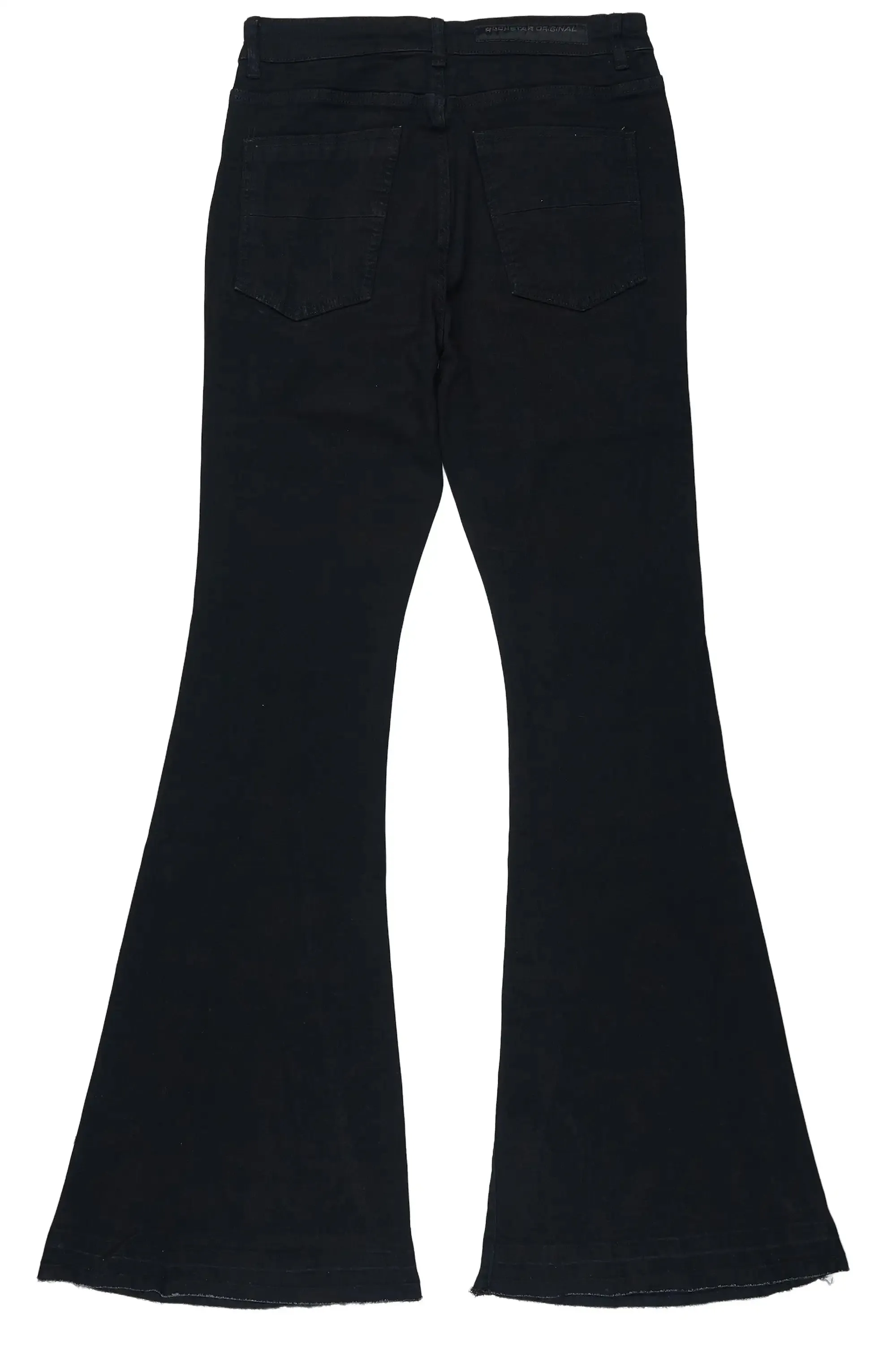 Vane Black Stacked Super Flare Jean sold by Rockstar Original product image thumbnail 3