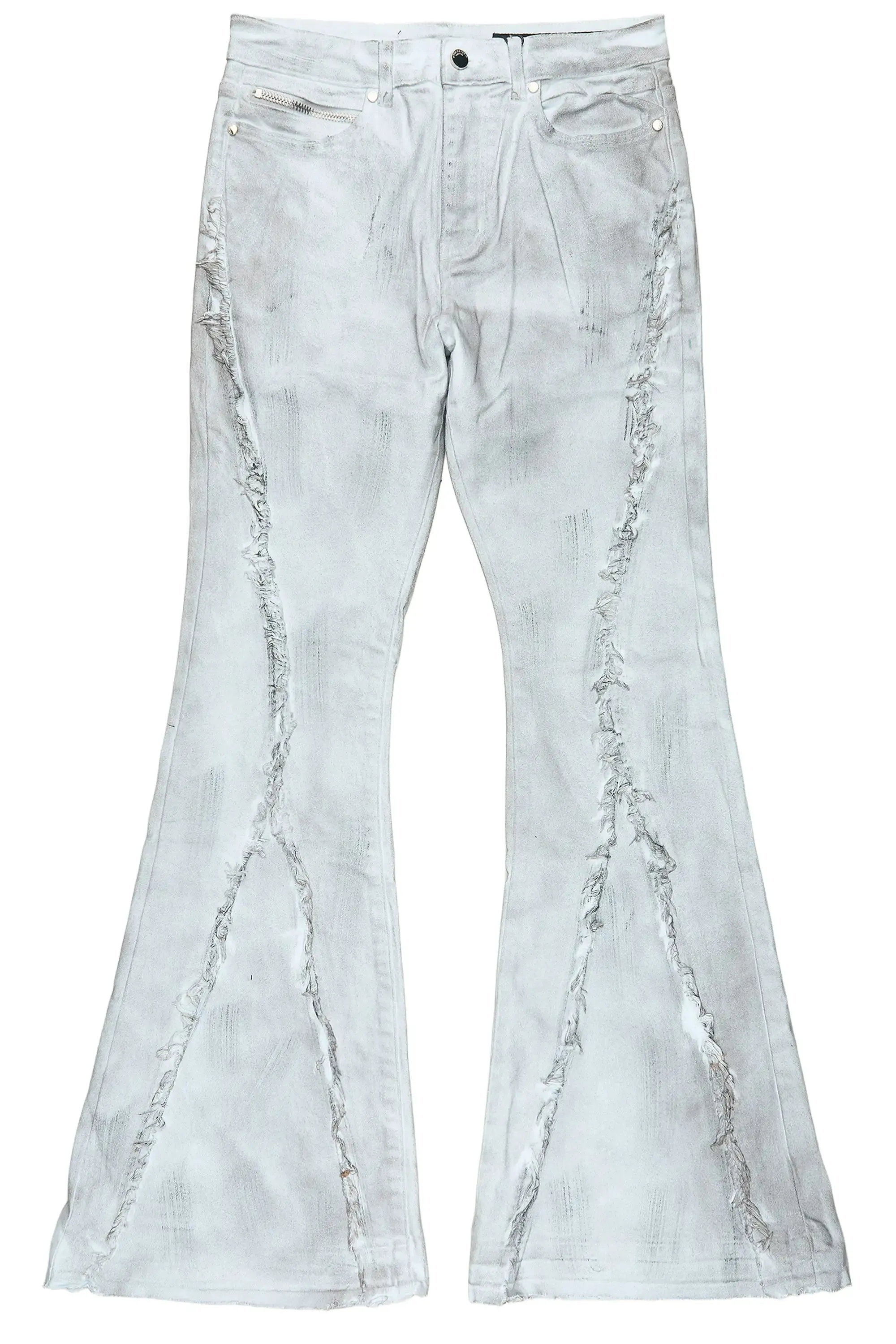 Vane Dirty White Stacked Super Flare Jean sold by Rockstar Original