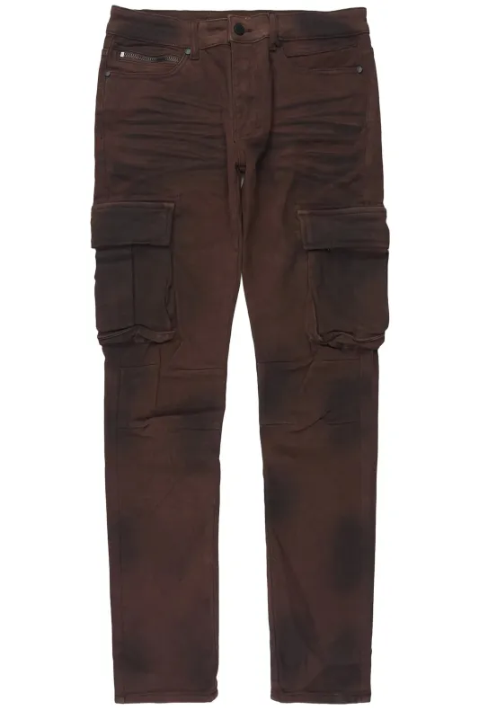 Cruz Dark Brown Slim Fit Jean made by Rockstar Original