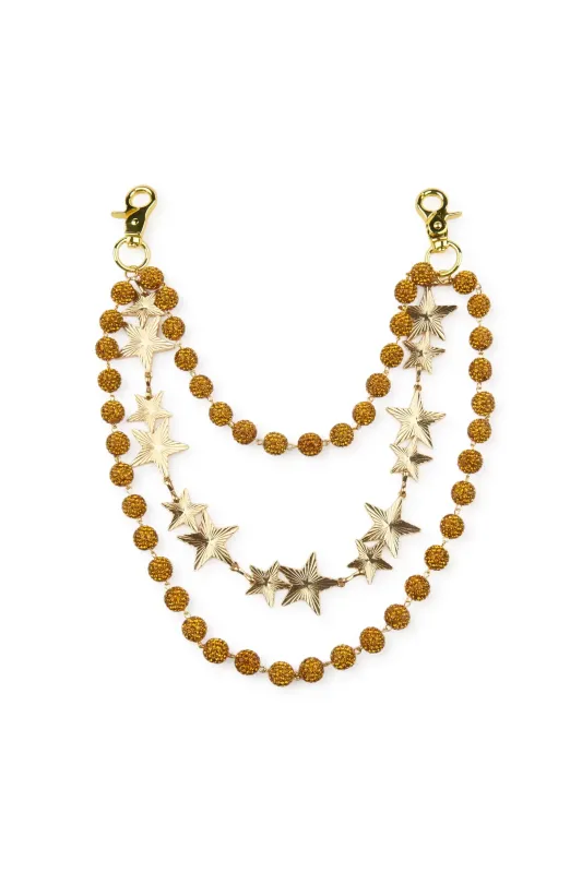Starball Gold Wallet Chain made by Rockstar Original
