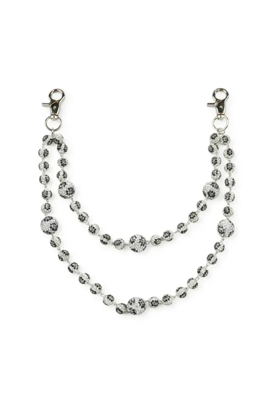 Baller White/Leopard Wallet Chain made by Rockstar Original