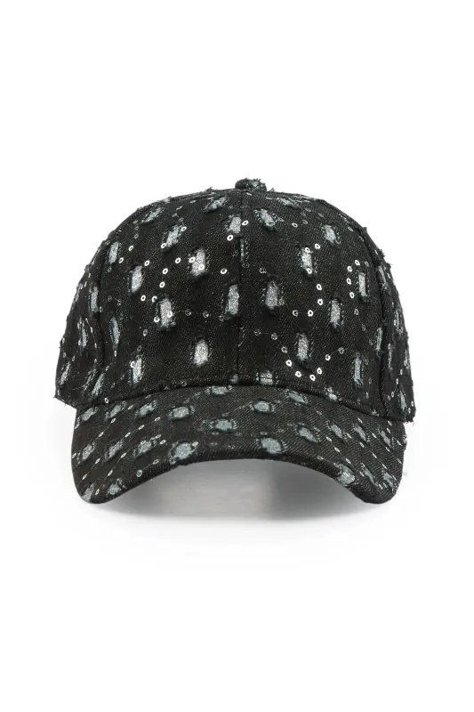 Markia Black Rhinestone Trucker Hat made by Rockstar Original