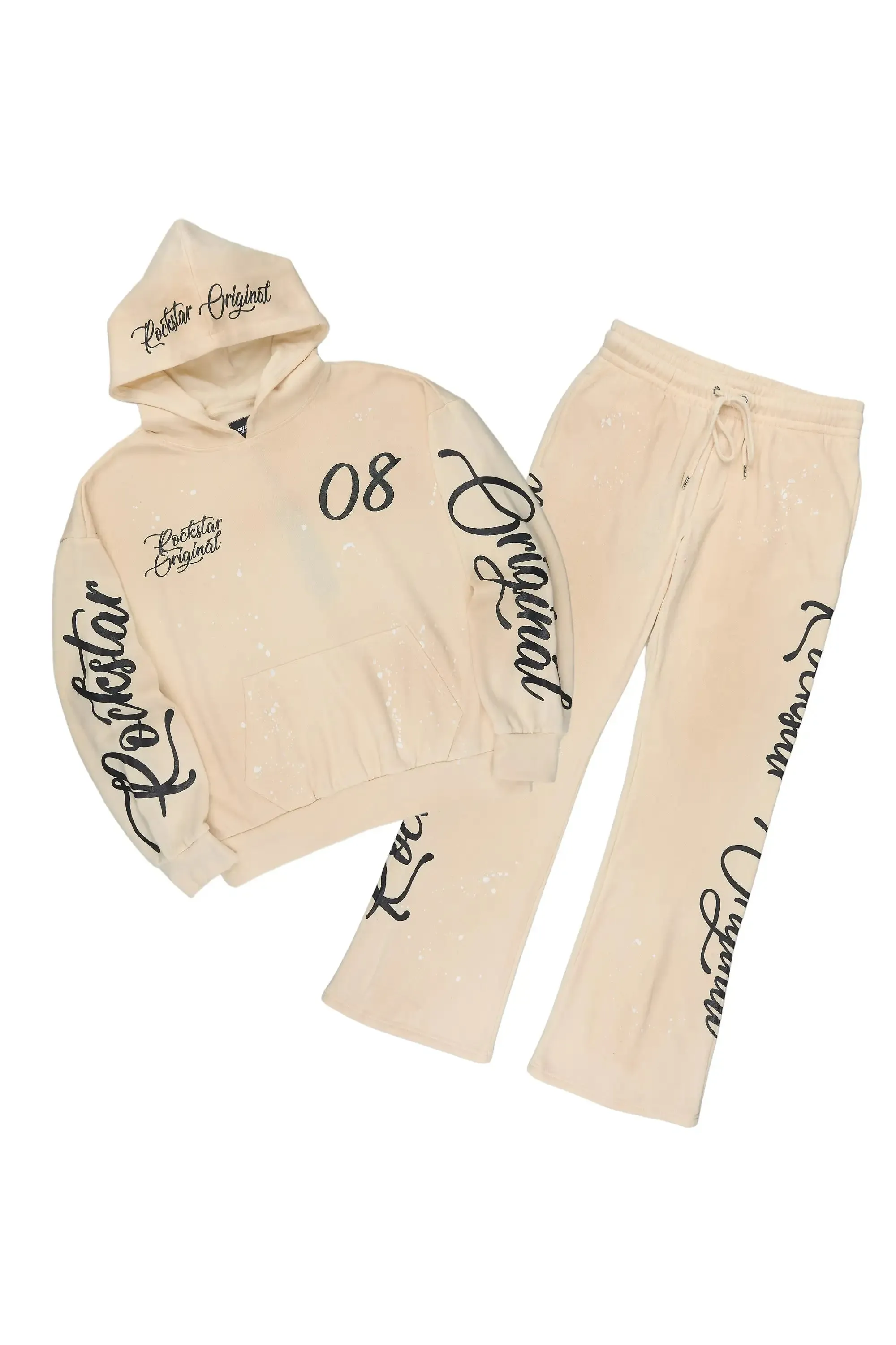 Hanif 2.0 Vintage Sand Hoodie/ Relaxed Pant Track Set sold by Rockstar Original