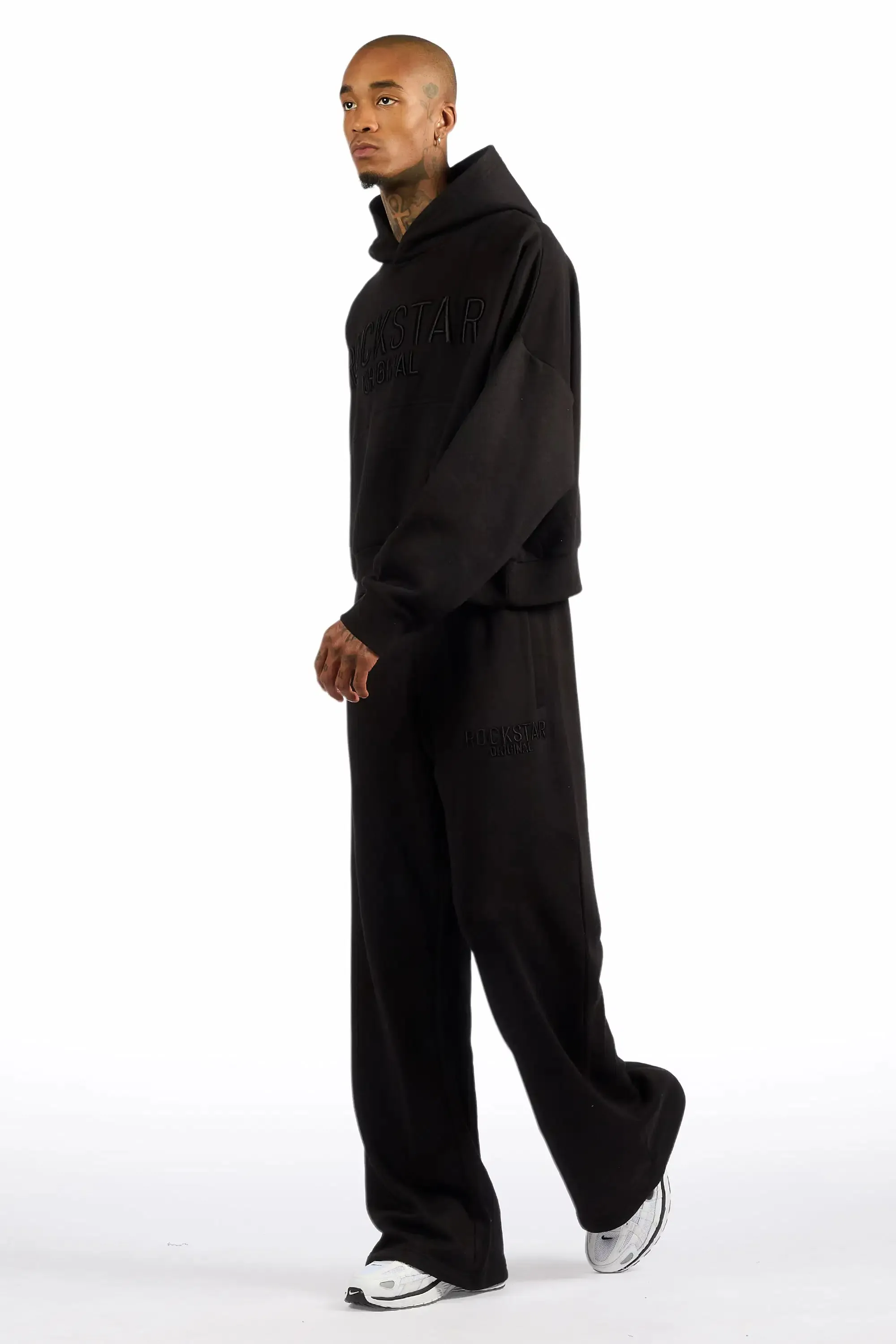 Alpha Black Hoodie/Baggy Track Pant Set sold by Rockstar Original product image thumbnail 5