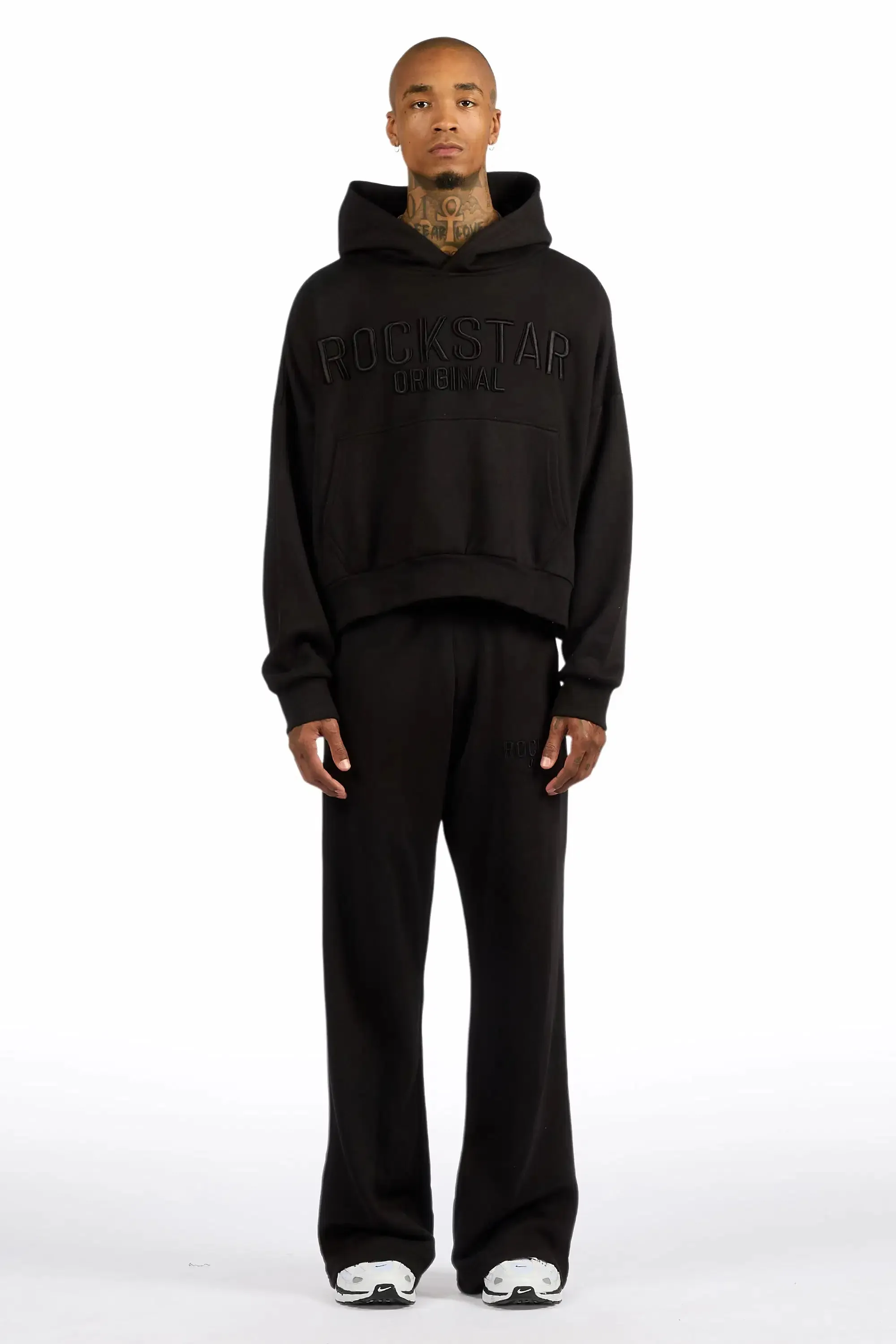 Alpha Black Hoodie/Baggy Track Pant Set sold by Rockstar Original product image thumbnail 2