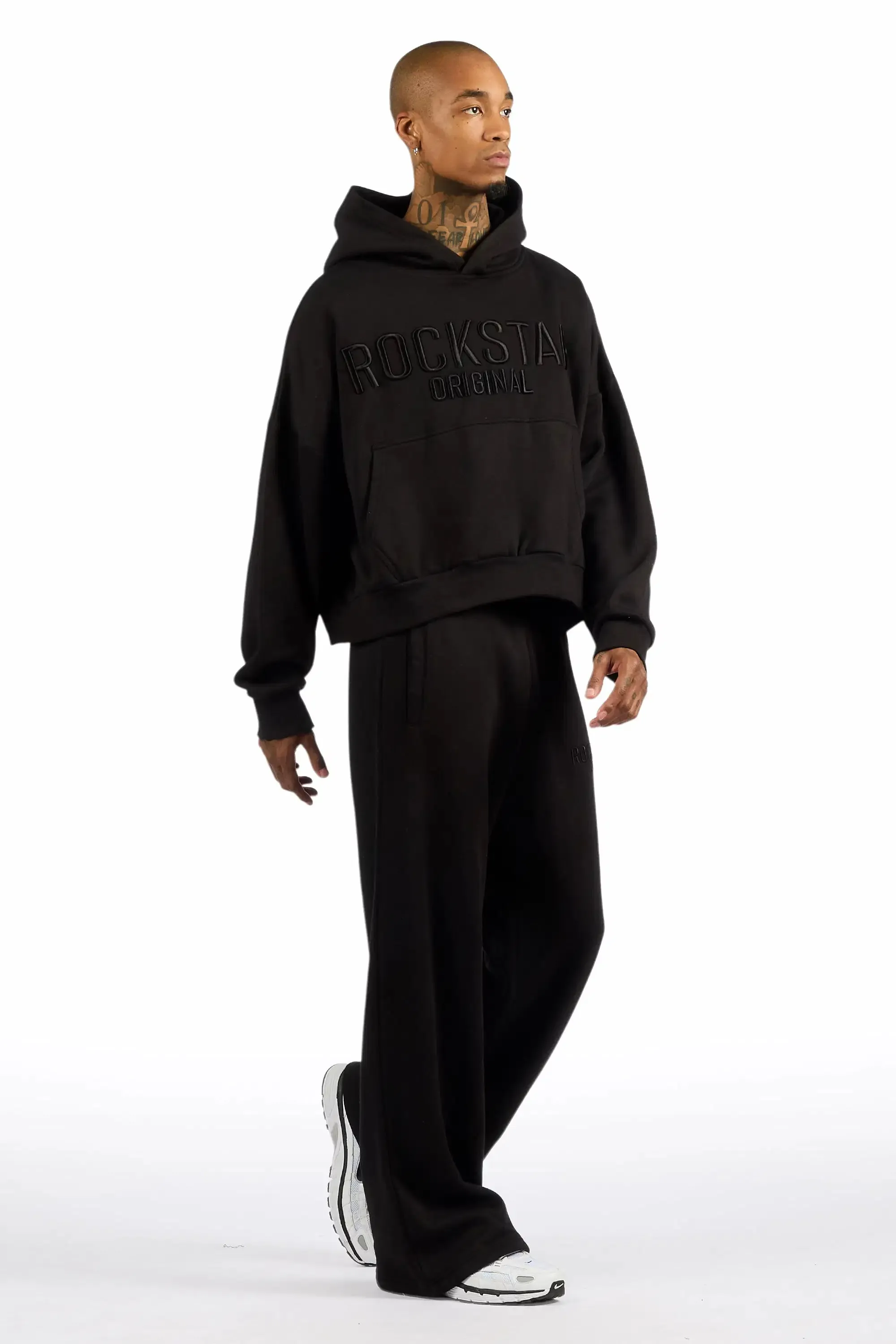 Alpha Black Hoodie/Baggy Track Pant Set sold by Rockstar Original product image thumbnail 3