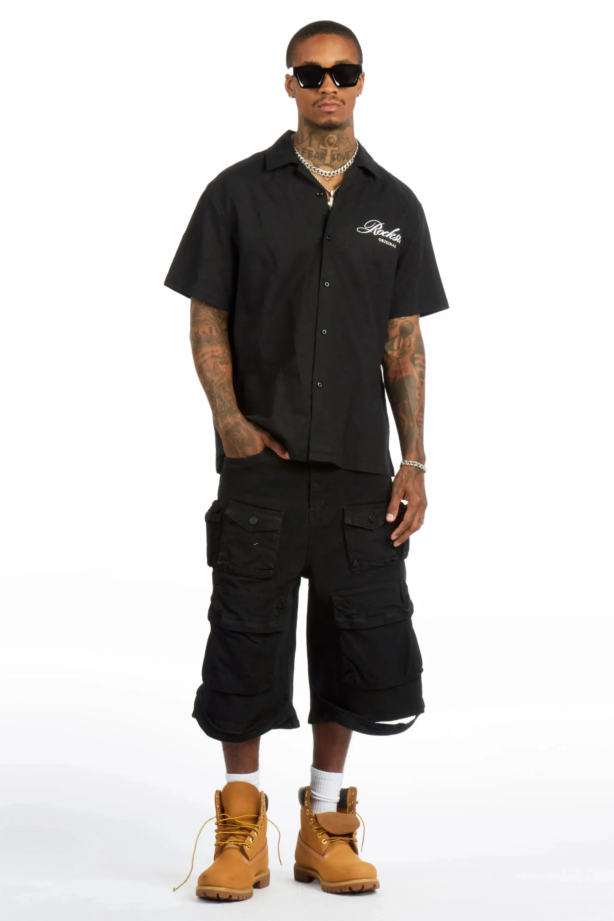 Mahesh Black Denim Short sold by Rockstar Original product image thumbnail 2