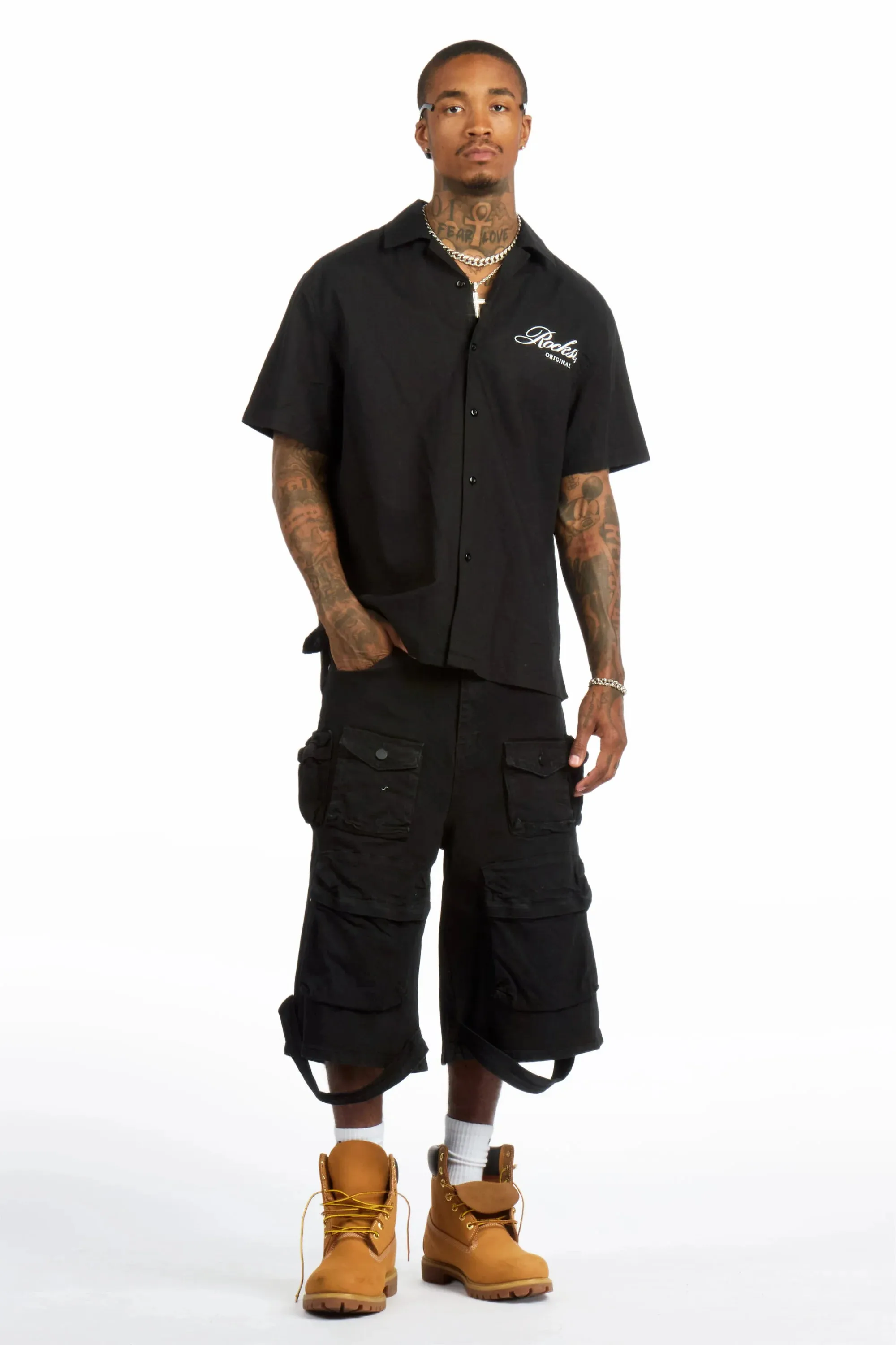 Mahesh Black Denim Short sold by Rockstar Original product image thumbnail 5