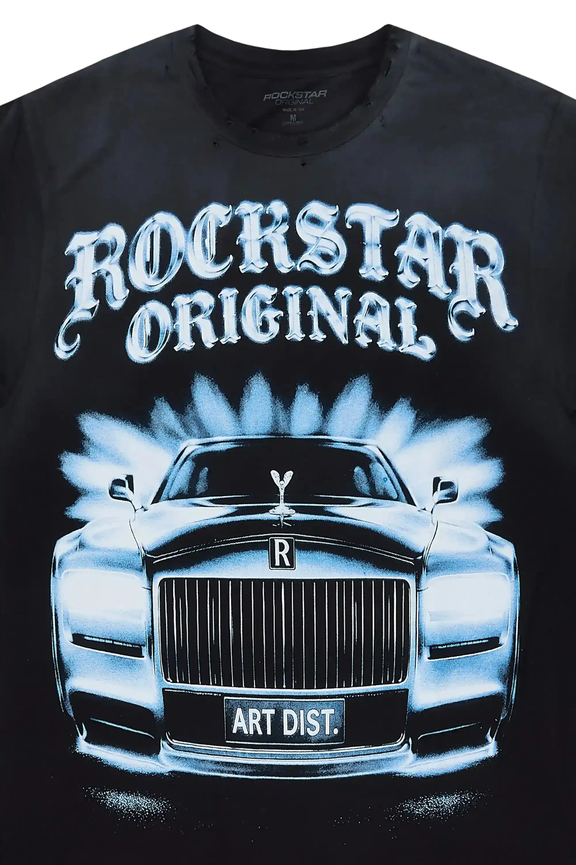Rolls Black Oversized Graphic T-Shirt sold by Rockstar Original product image thumbnail 2