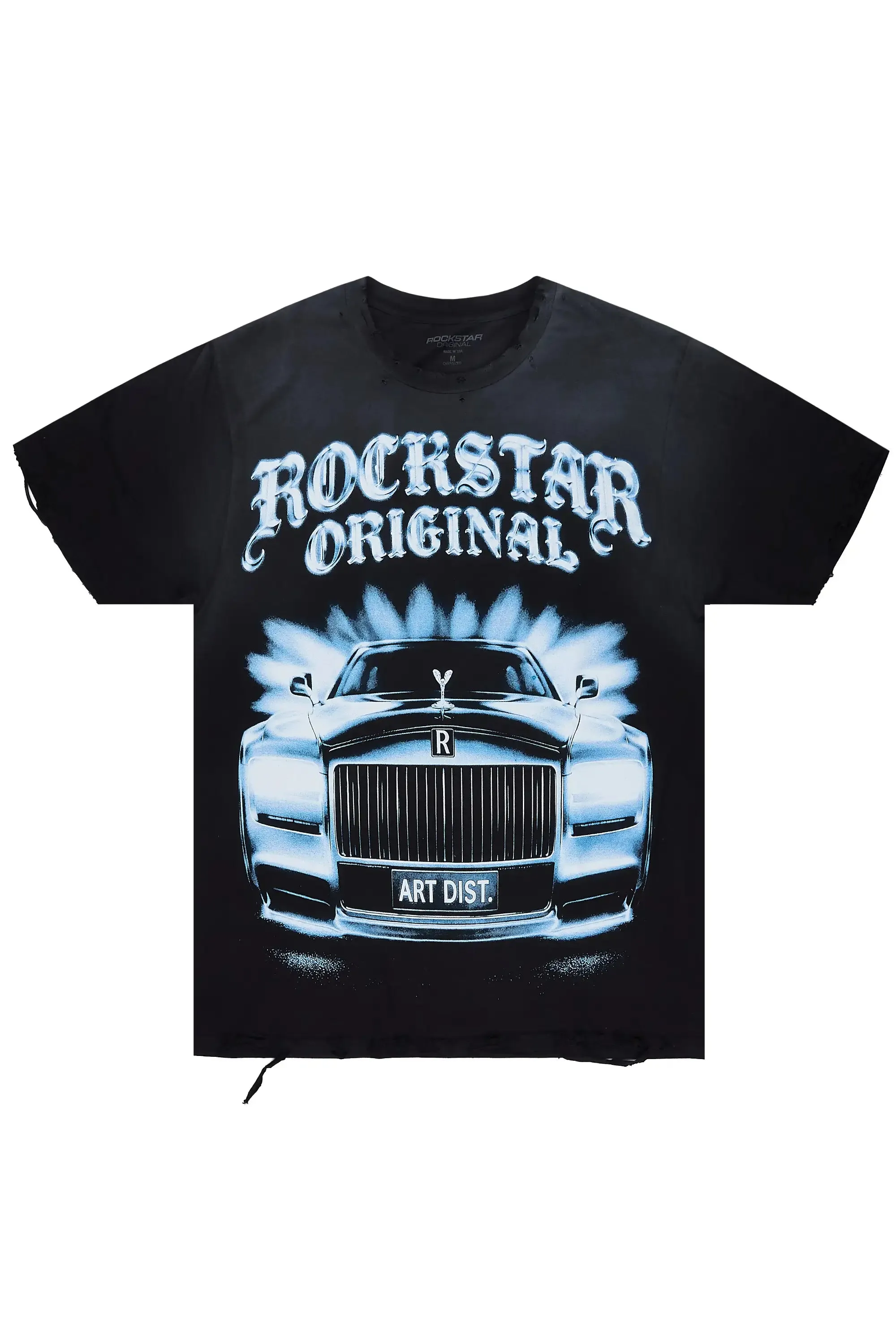 Rolls Black Oversized Graphic T-Shirt sold by Rockstar Original