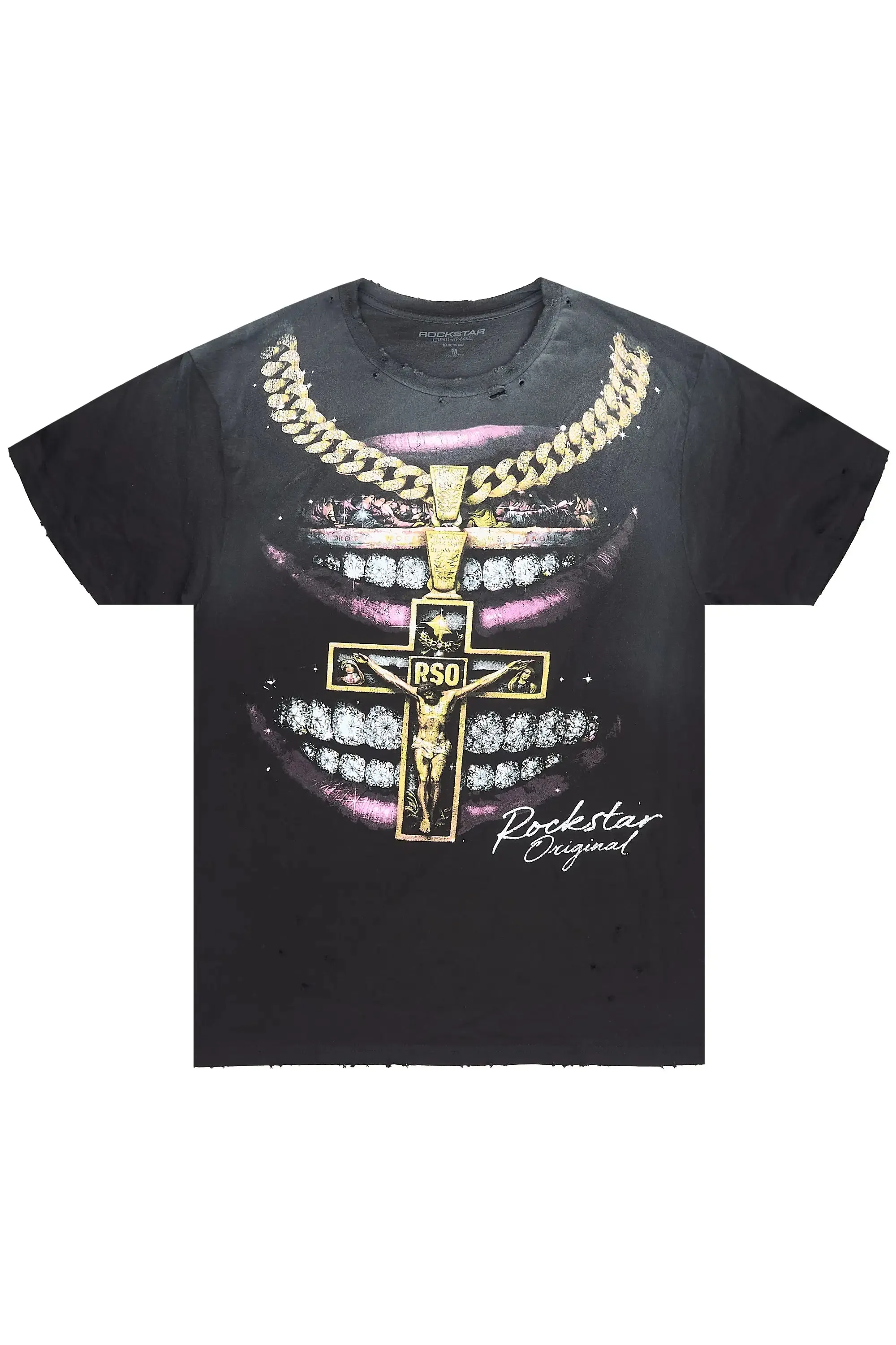 Dasha Black Oversized Graphic T-Shirt sold by Rockstar Original