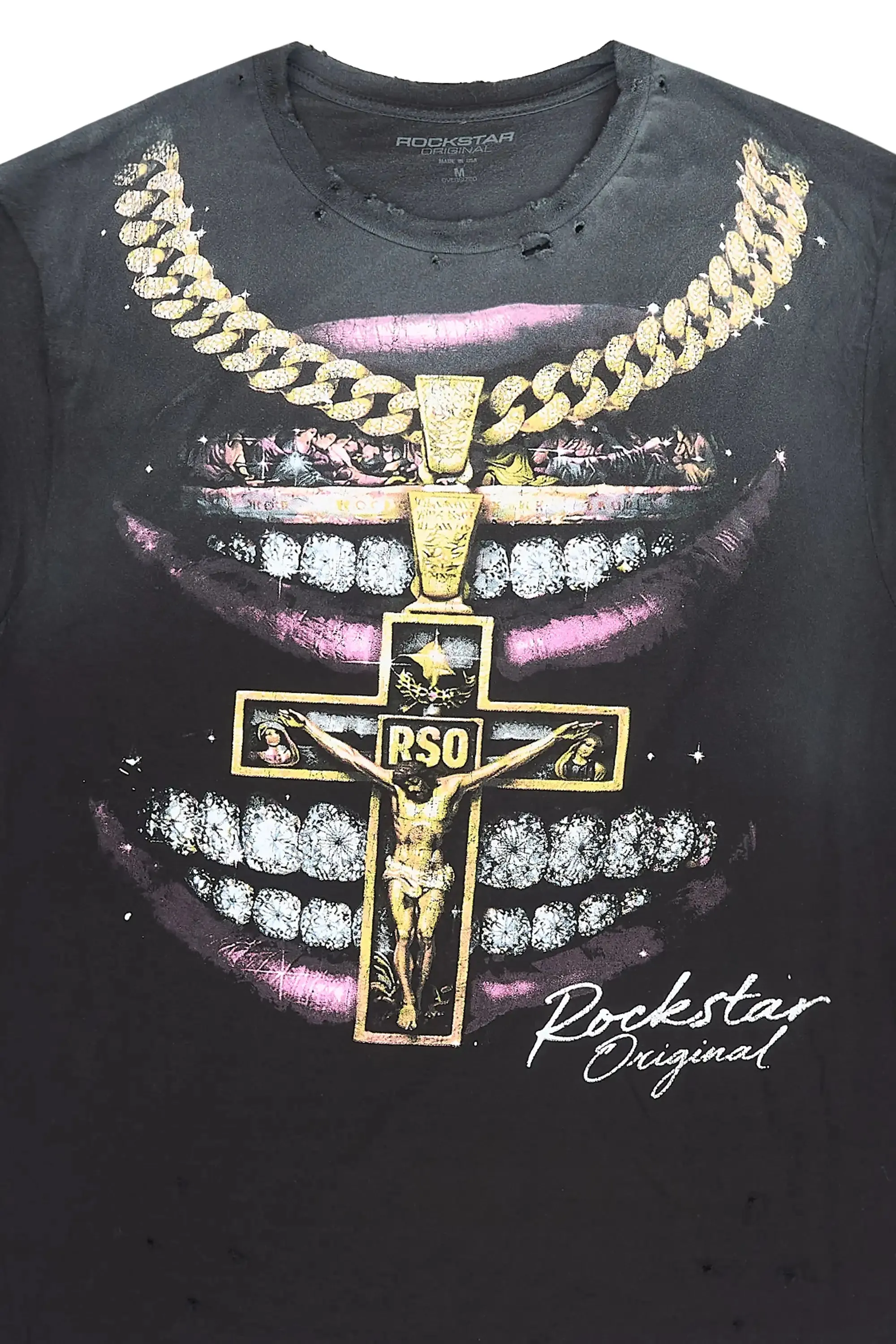 Dasha Black Oversized Graphic T-Shirt sold by Rockstar Original product image thumbnail 2