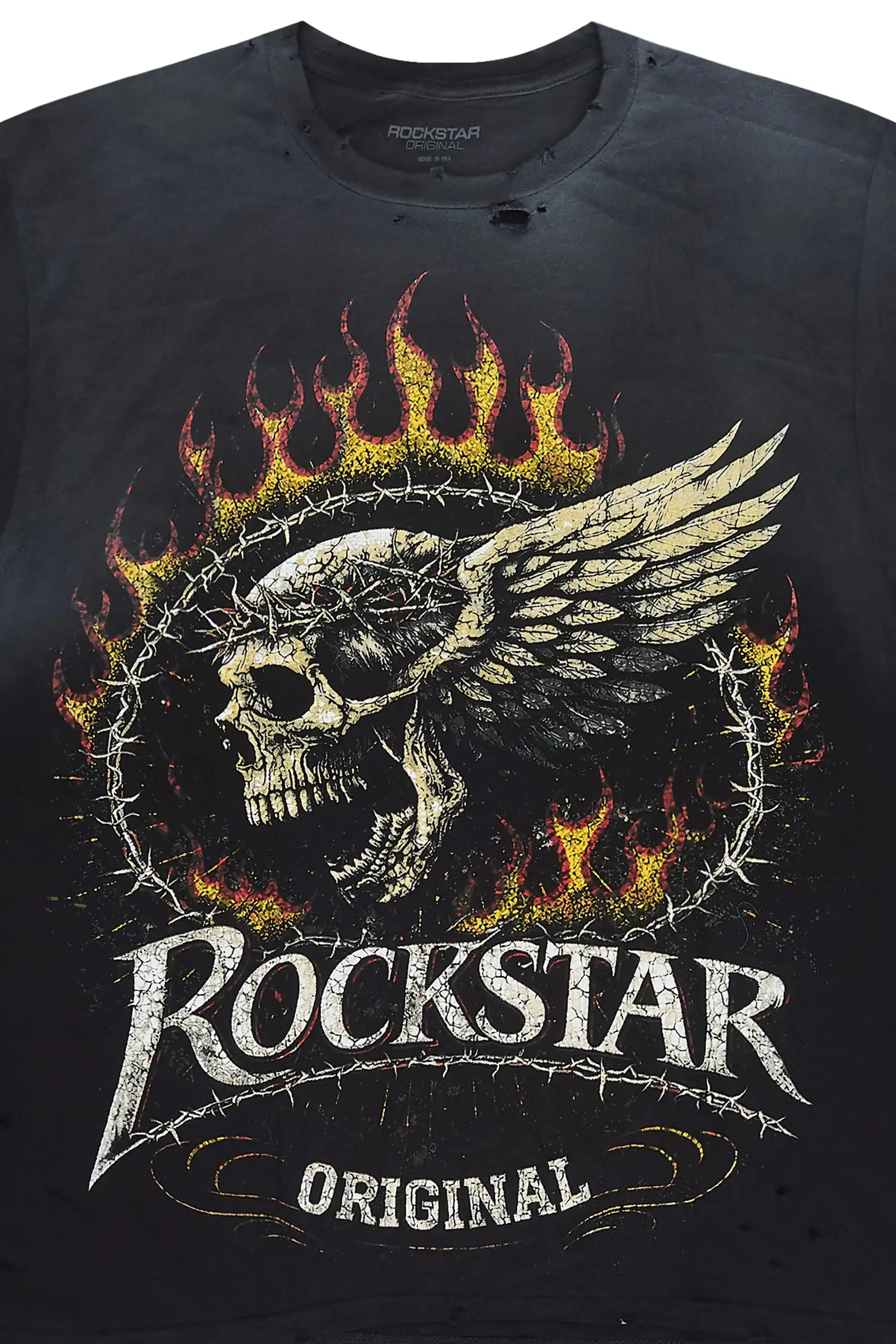 Destan Black Oversized Graphic T-Shirt sold by Rockstar Original product image thumbnail 2