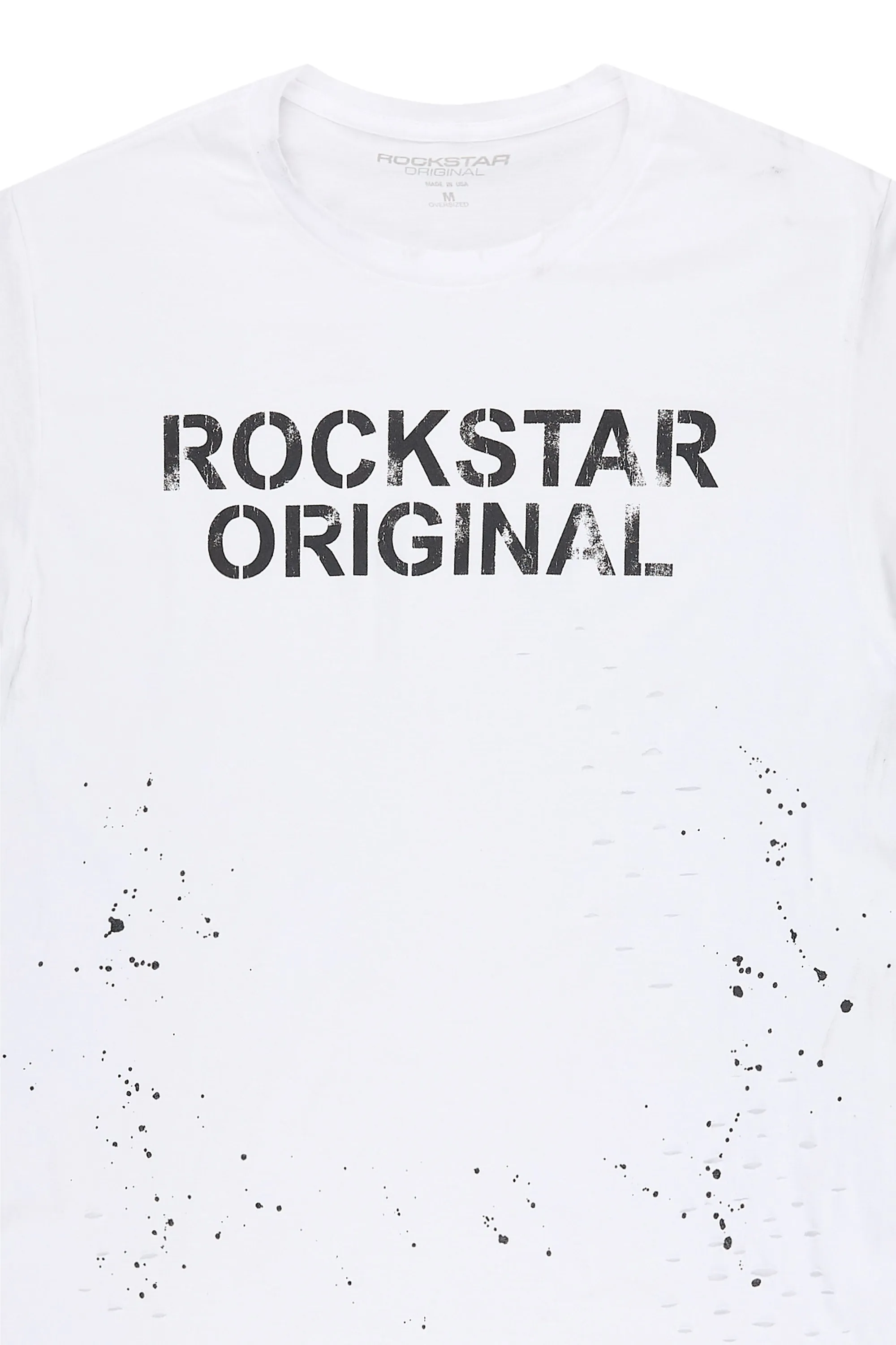Reign White Oversized Graphic T-Shirt sold by Rockstar Original product image thumbnail 2