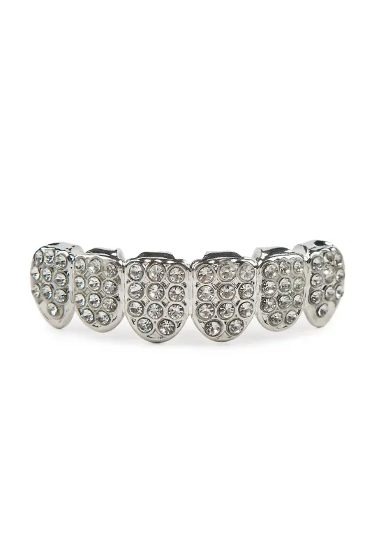 Shenita Silver Grillz made by Rockstar Original