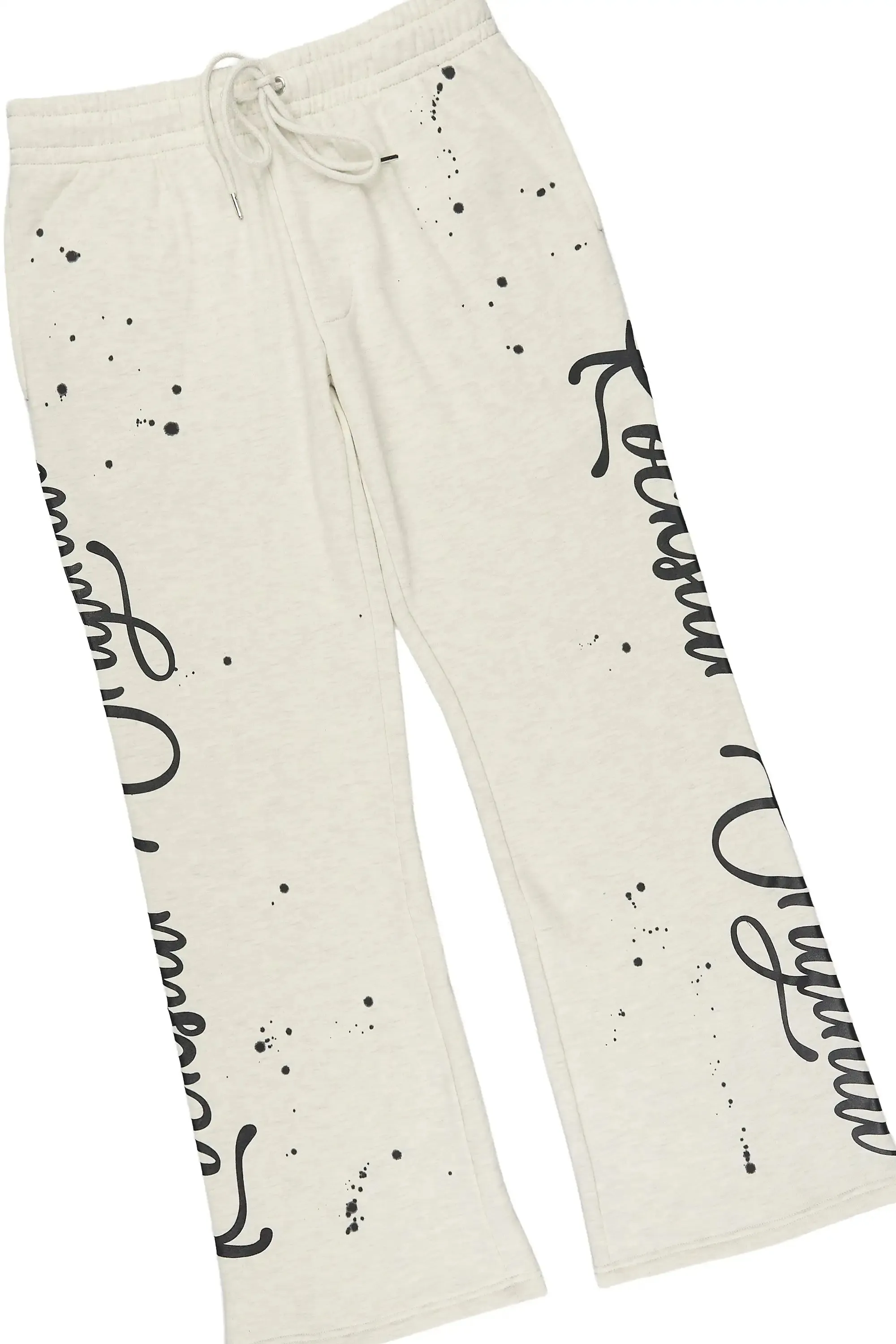 Hanif White/Light Oatmeal T-Shirt/Relaxed Track Set sold by Rockstar Original product image thumbnail 4