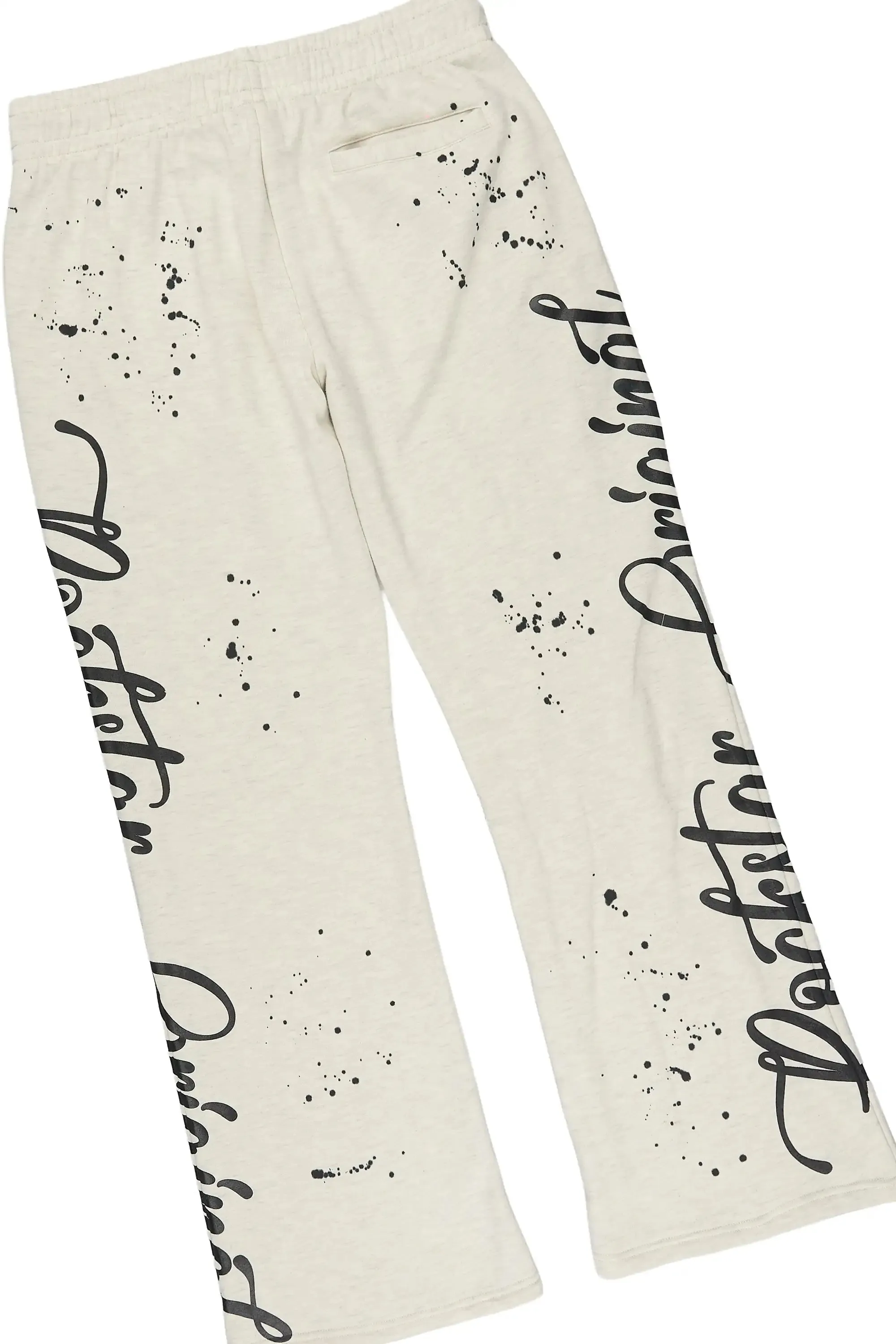Hanif White/Light Oatmeal T-Shirt/Relaxed Track Set sold by Rockstar Original product image thumbnail 5