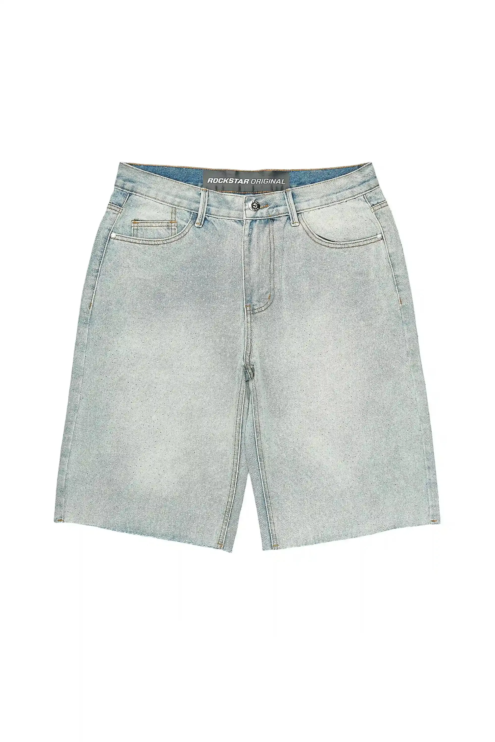 Brayan Light Blue Rhinestones Denim Short sold by Rockstar Original product image thumbnail 2