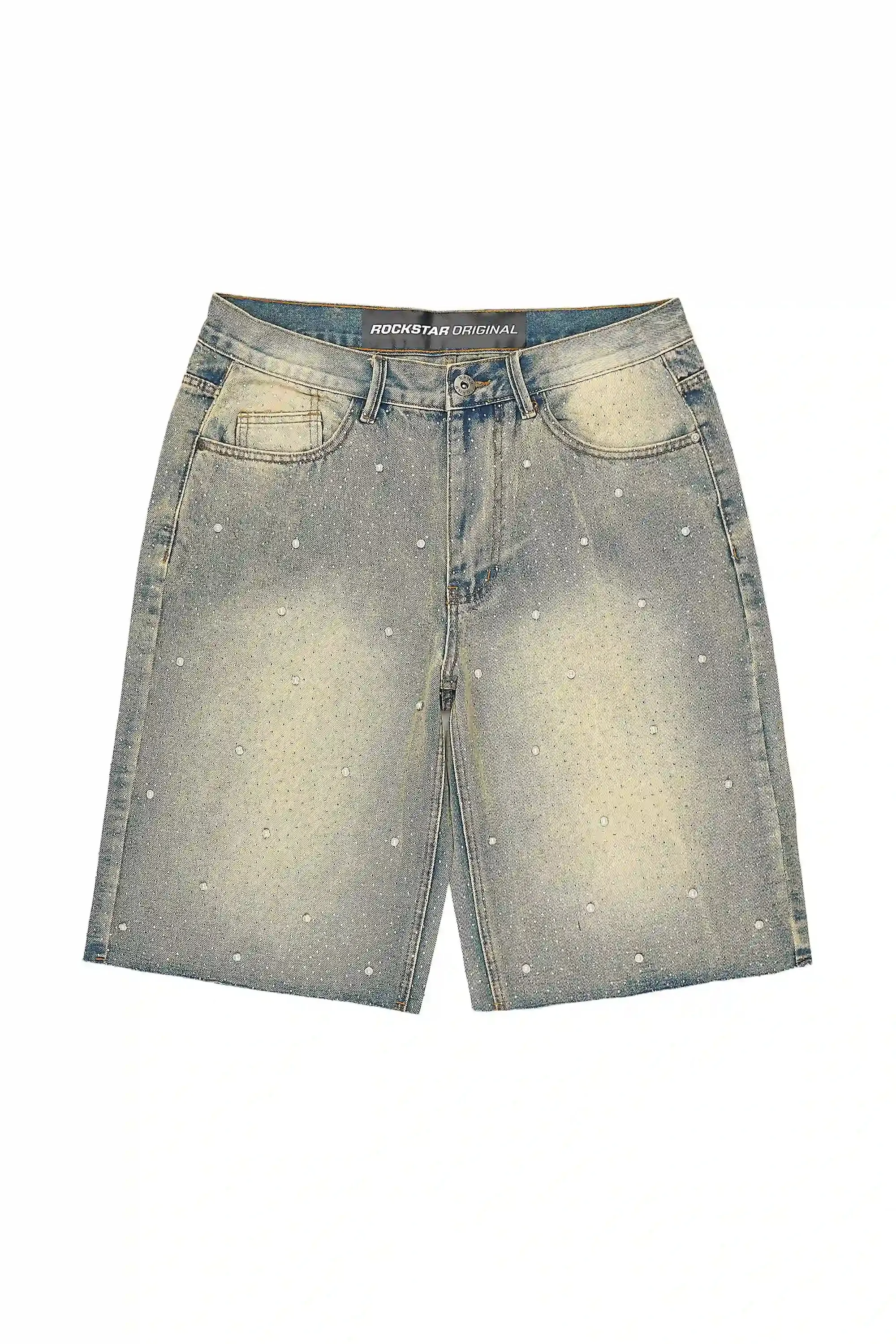 Rydell Blue Rhinestones Denim Short sold by Rockstar Original product image thumbnail 2
