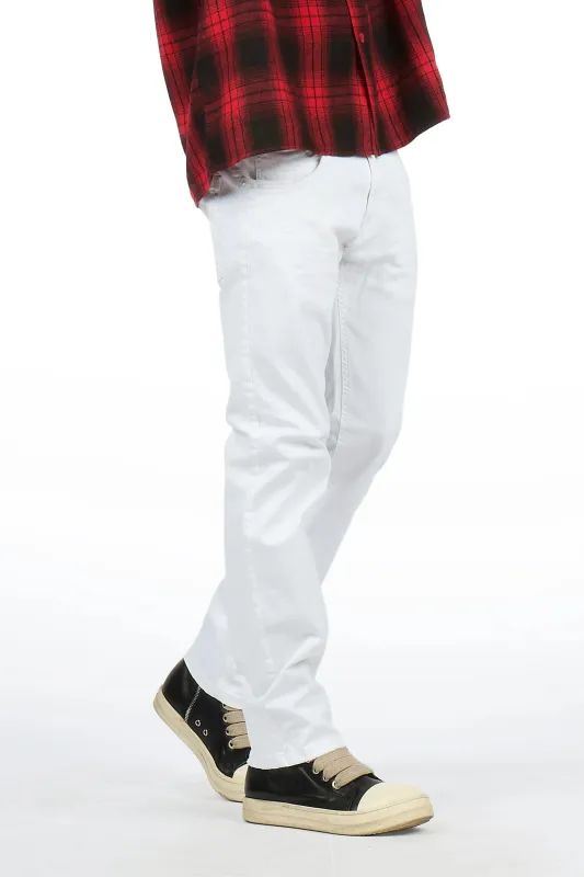 Clifton White Slim Fit Jean made by Rockstar Original