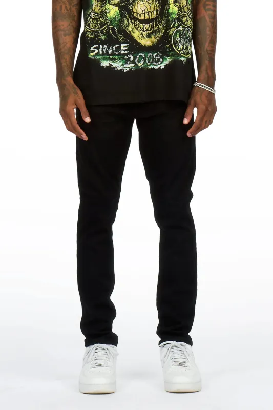 Devaughn Jet Black Slim Fit Jean made by Rockstar Original