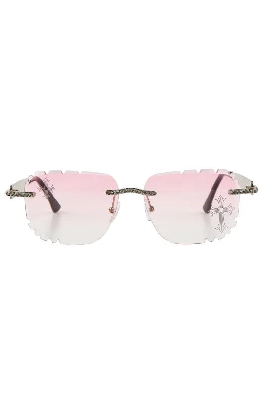 Shedralyn Pink/Silver Sunglasses made by Rockstar Original