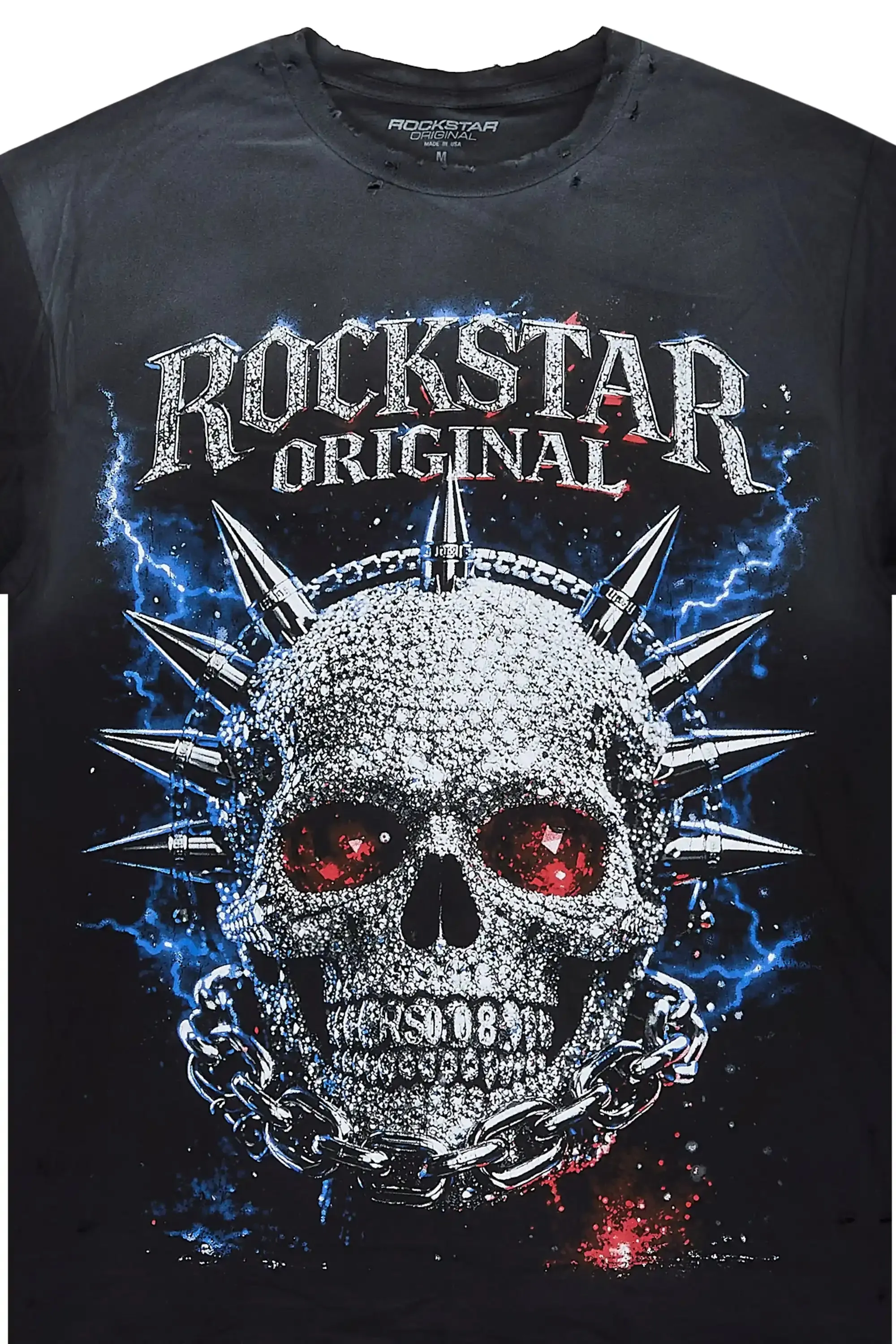 Demetrice Black Oversized Graphic T-Shirt sold by Rockstar Original product image thumbnail 2