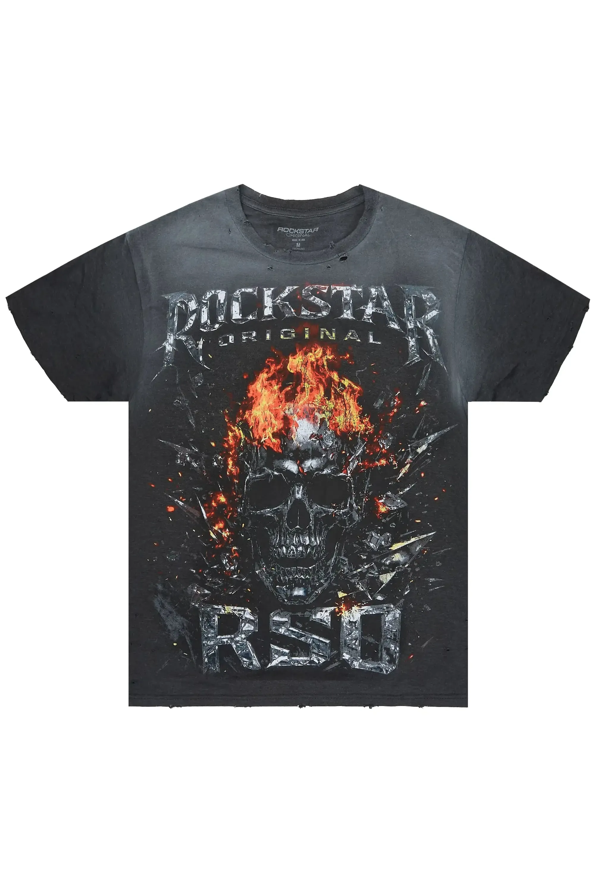 Spivey Charcoal Oversized Graphic T-Shirt sold by Rockstar Original