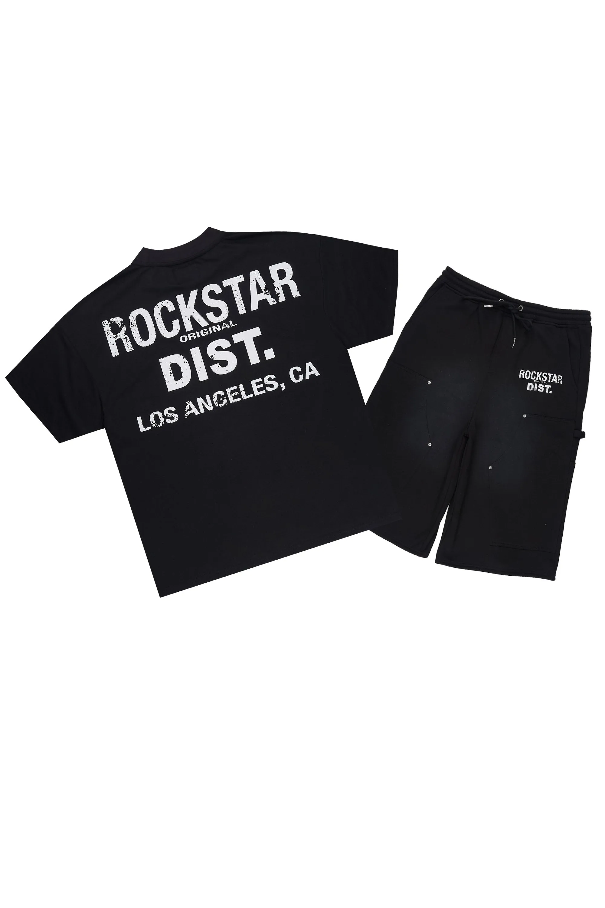 Finn Black T-Shirt Jort Set sold by Rockstar Original