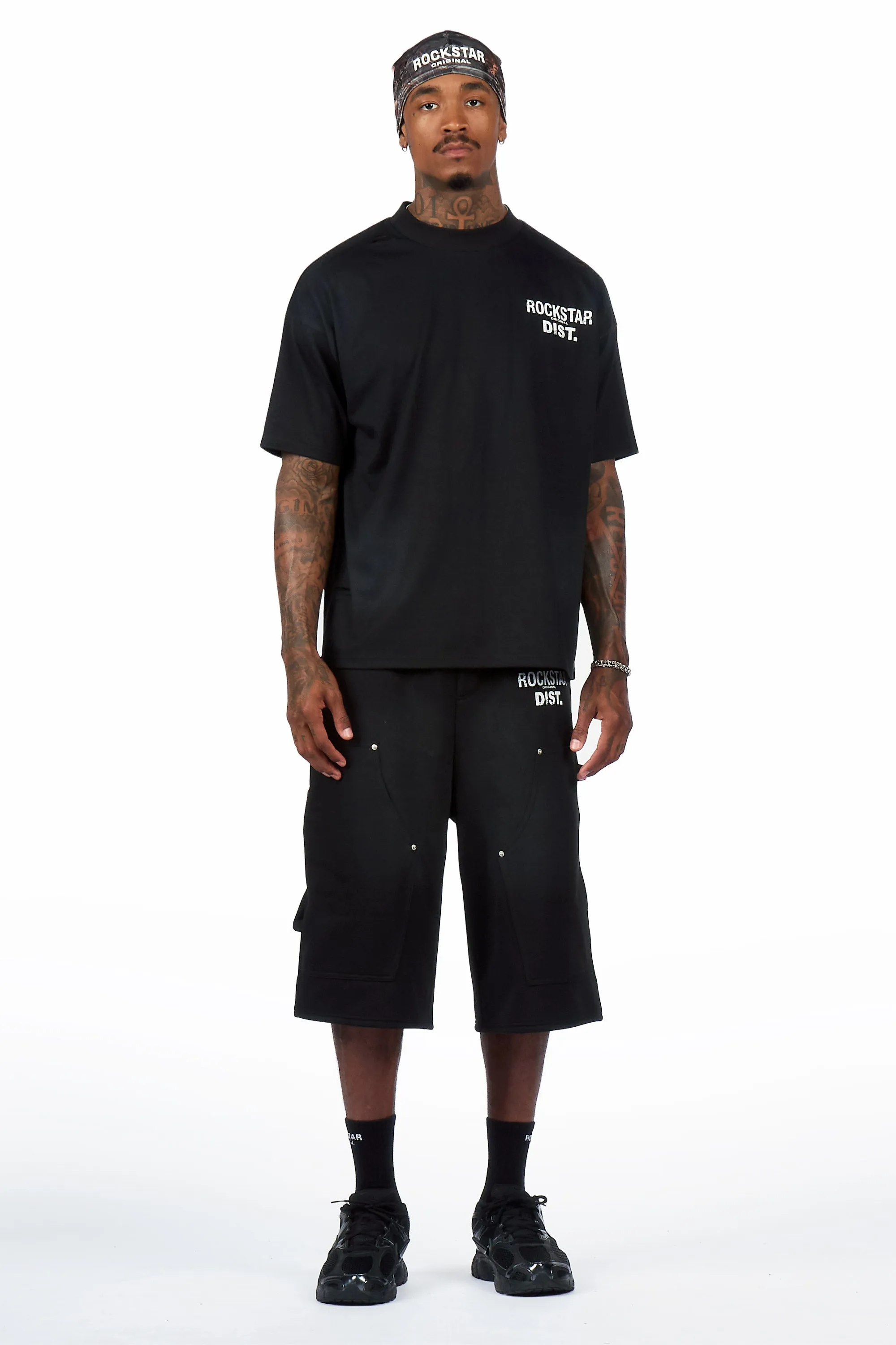 Finn Black T-Shirt Jort Set sold by Rockstar Original product image thumbnail 2