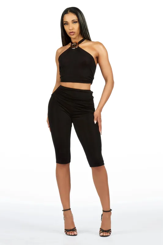 Halter-it Black Capri Set made by Rockstar Original