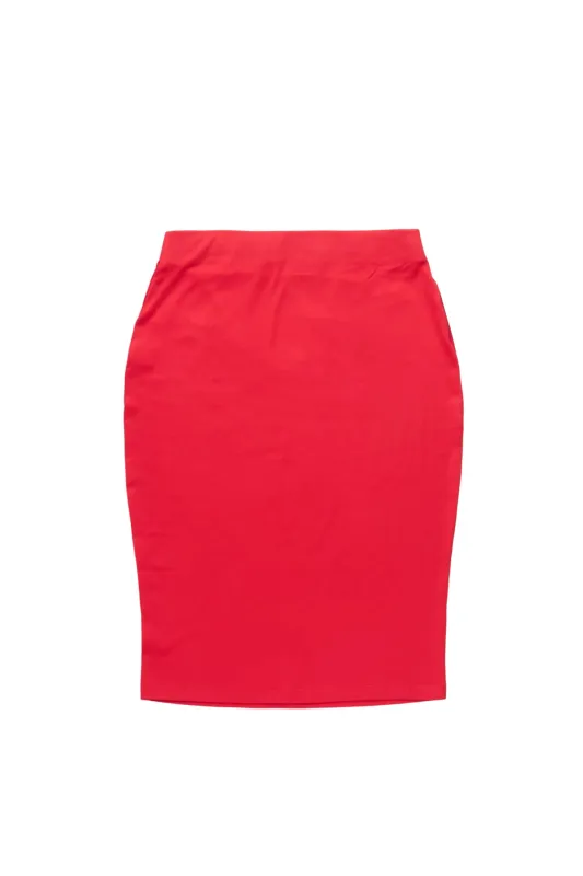 Carolyn Red Midi Skirt made by Rockstar Original