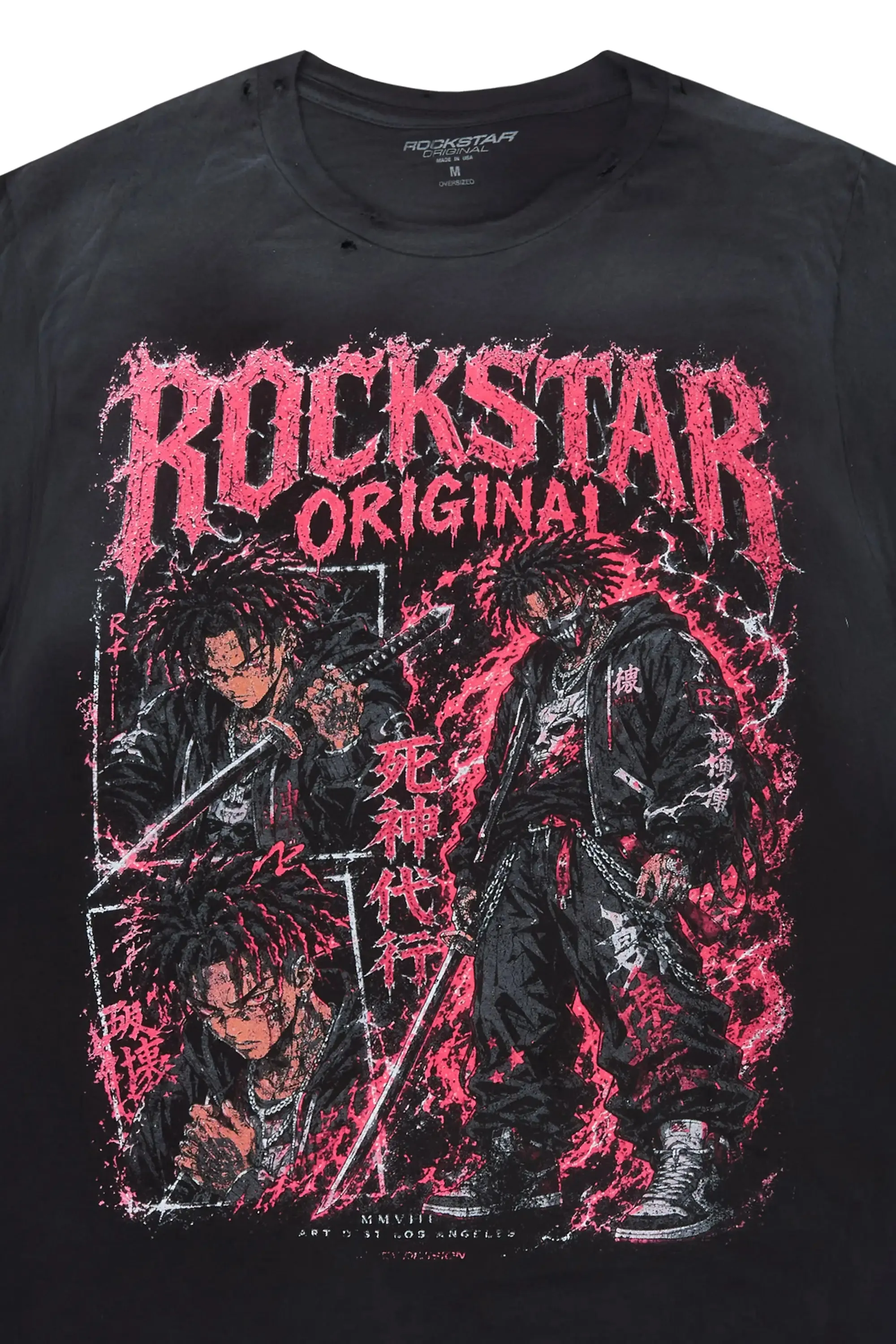 Brasko Black Oversized Graphic T-Shirt sold by Rockstar Original product image thumbnail 2