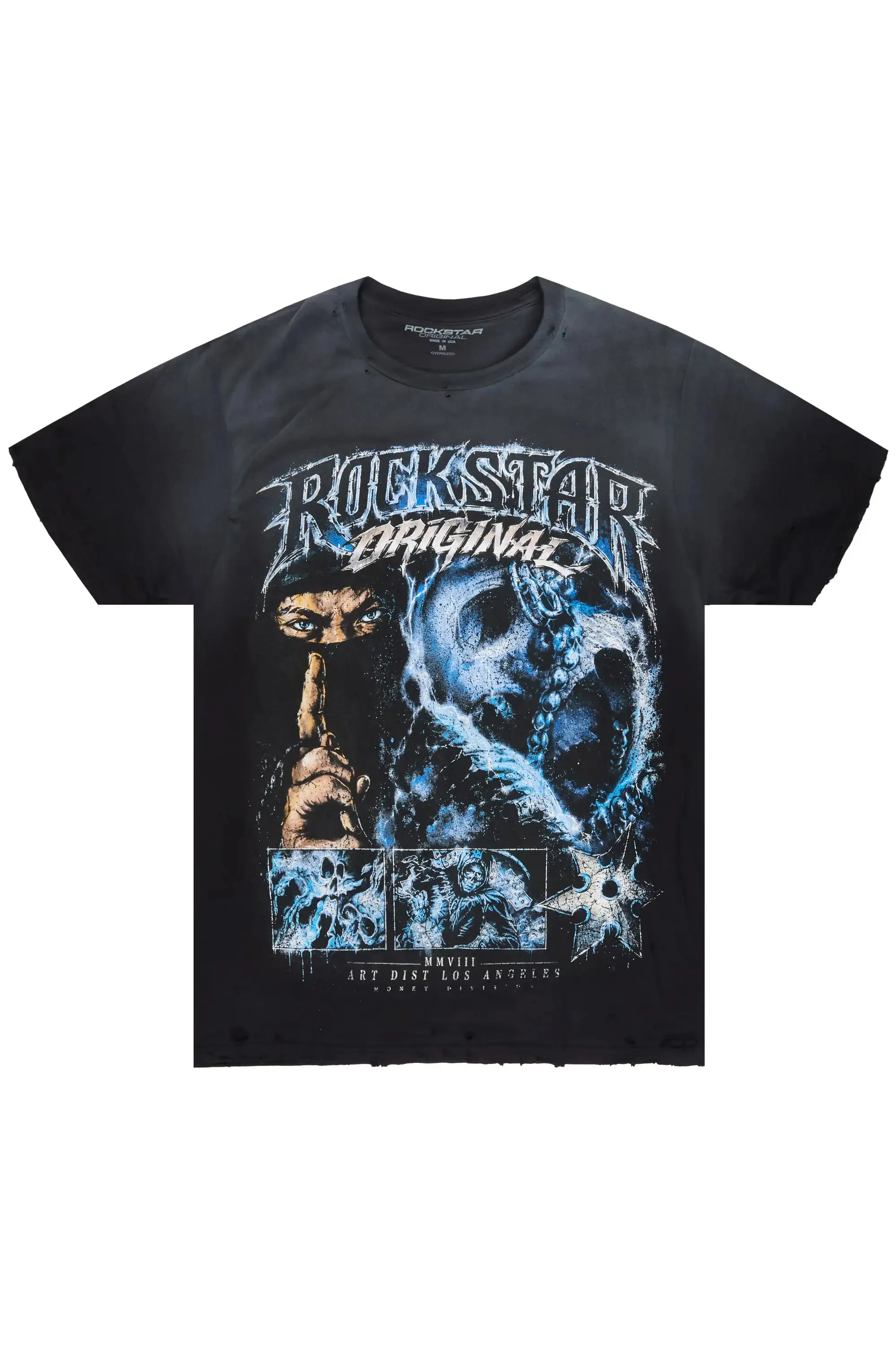 Kordell Black Oversized Graphic T-Shirt sold by Rockstar Original