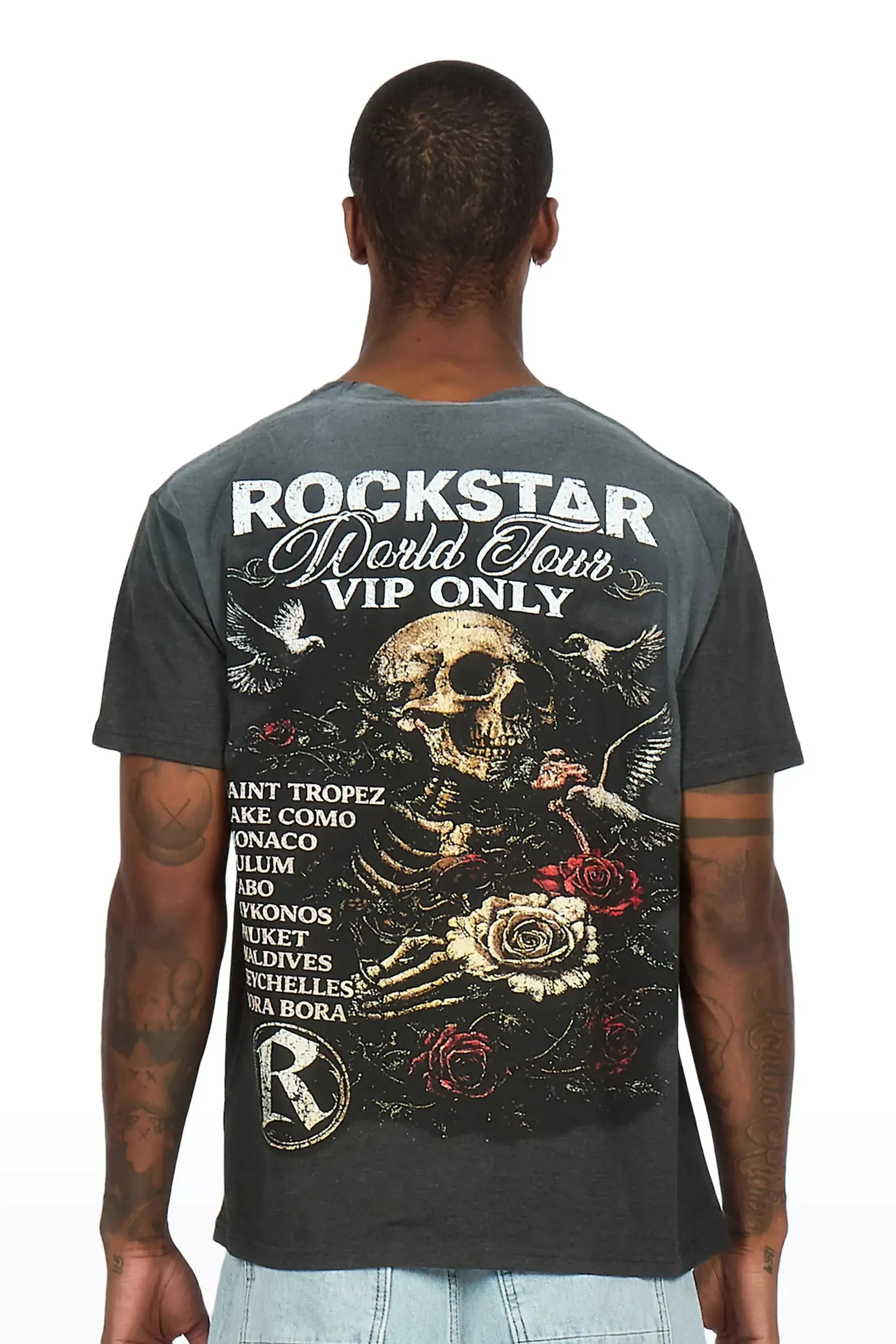 Malette Charcoal Oversized Graphic T-Shirt sold by Rockstar Original product image thumbnail 3