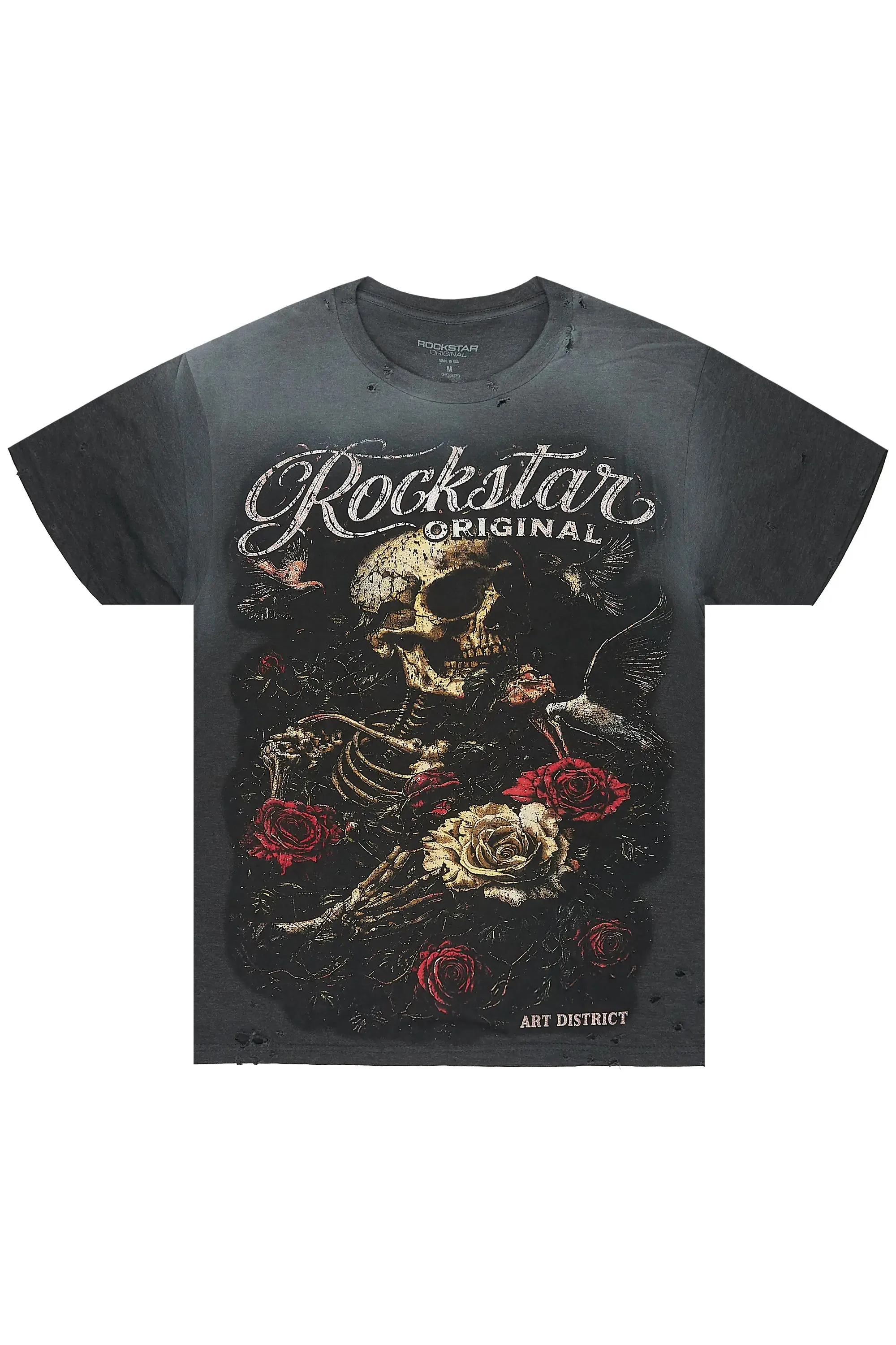 Malette Charcoal Oversized Graphic T-Shirt sold by Rockstar Original