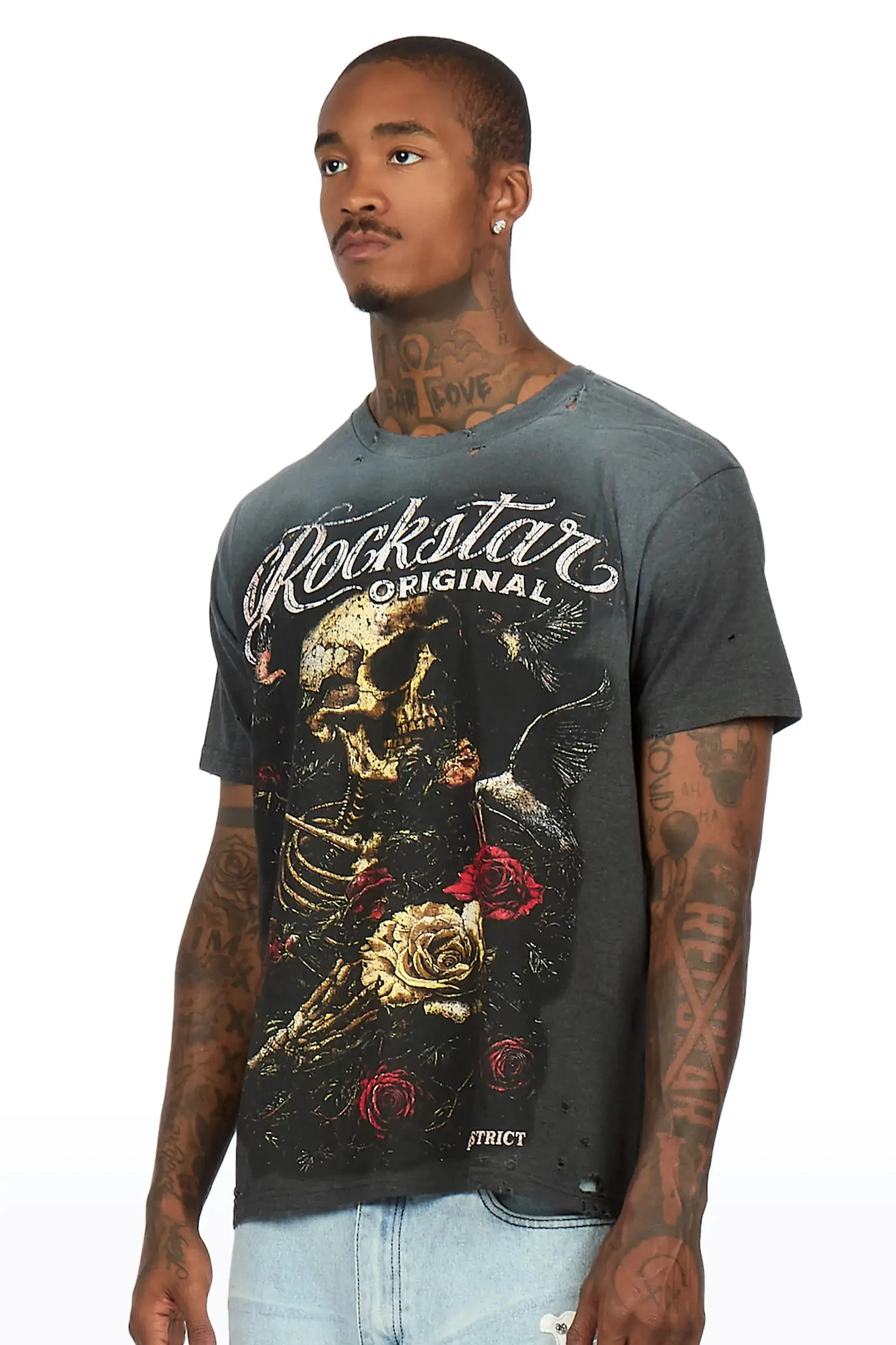 Malette Charcoal Oversized Graphic T-Shirt sold by Rockstar Original product image thumbnail 5
