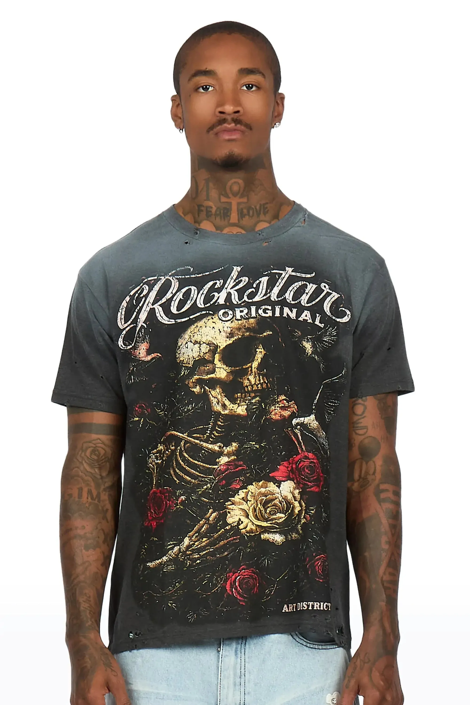 Malette Charcoal Oversized Graphic T-Shirt sold by Rockstar Original product image thumbnail 2