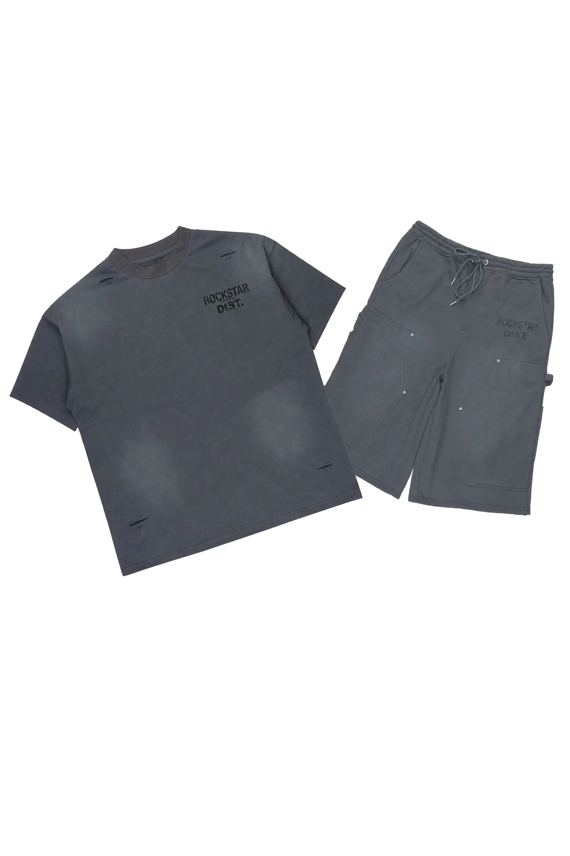 Finn Grey T-Shirt Jort Set sold by Rockstar Original product image thumbnail 2
