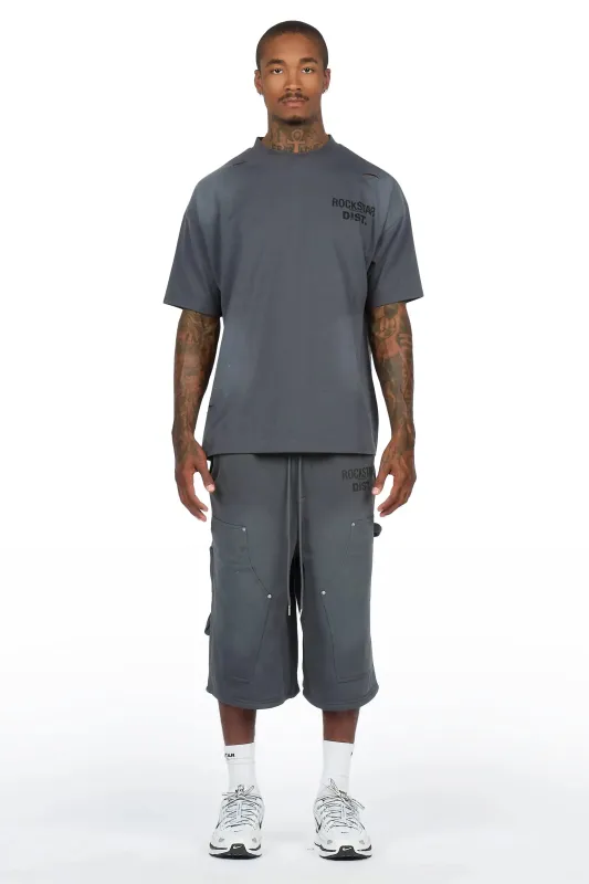 Finn Grey T-Shirt Jort Set made by Rockstar Original