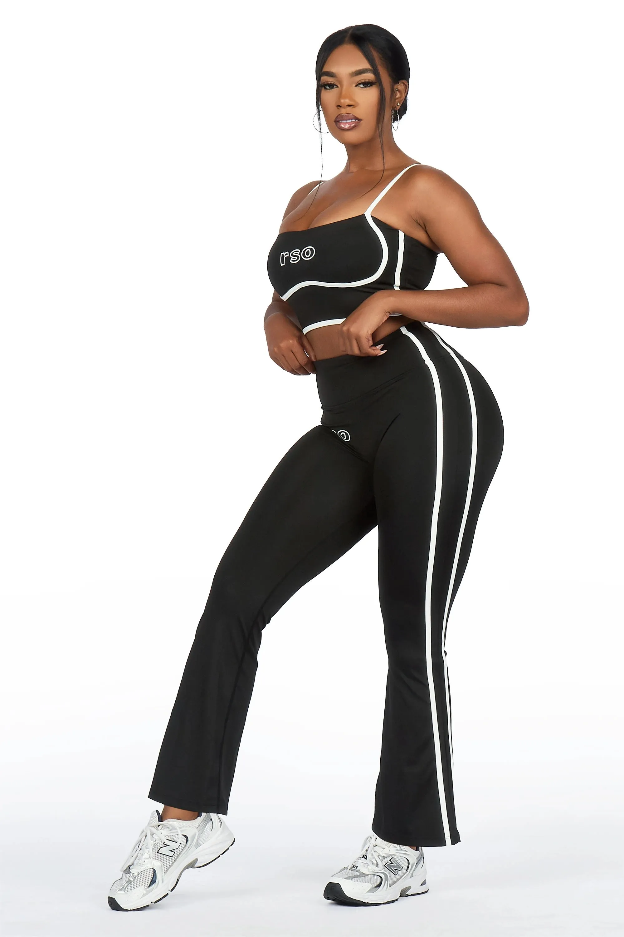 Karmen Black Tank Active Flare Pant Set sold by Rockstar Original product image thumbnail 3