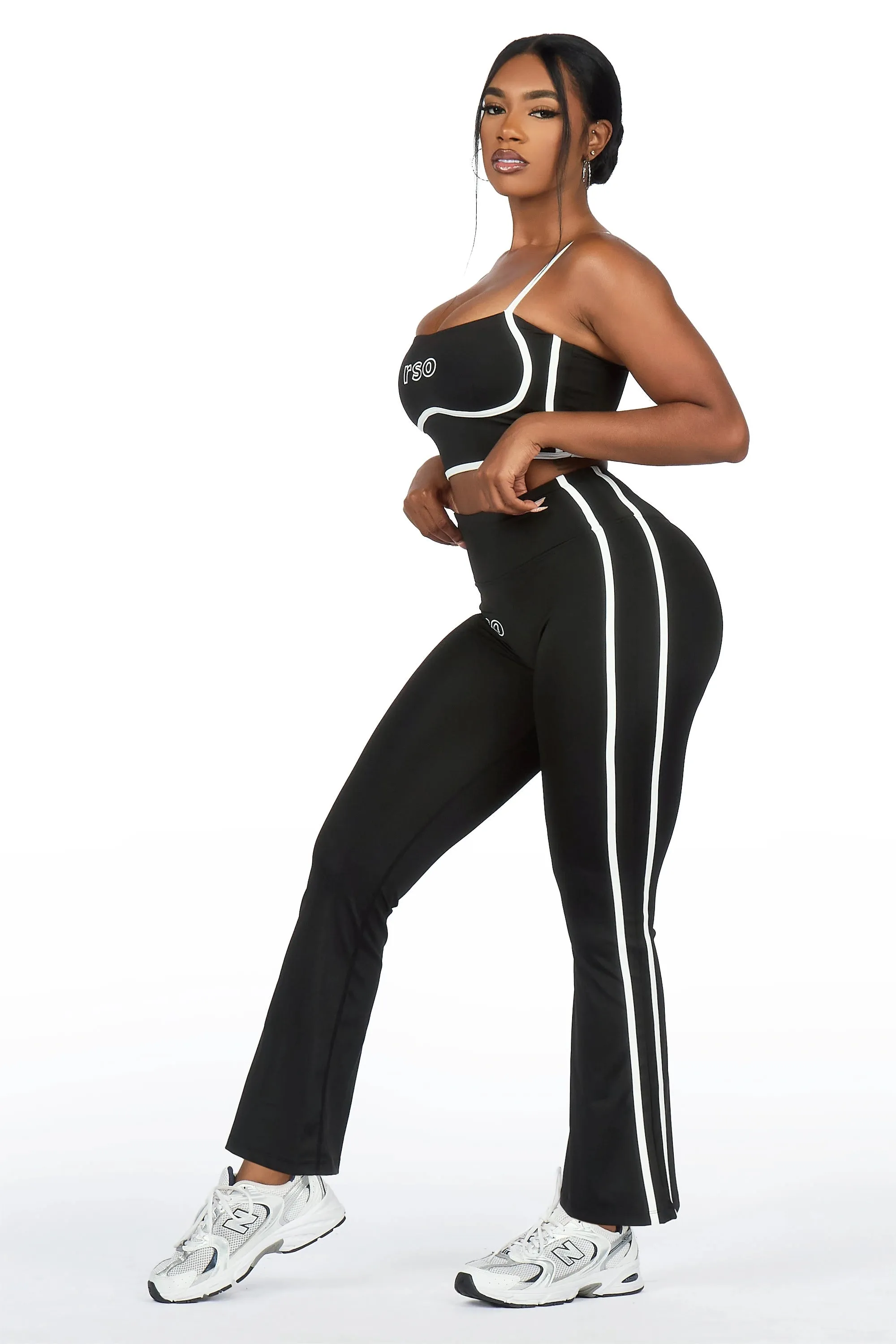 Karmen Black Tank Active Flare Pant Set sold by Rockstar Original product image thumbnail 4