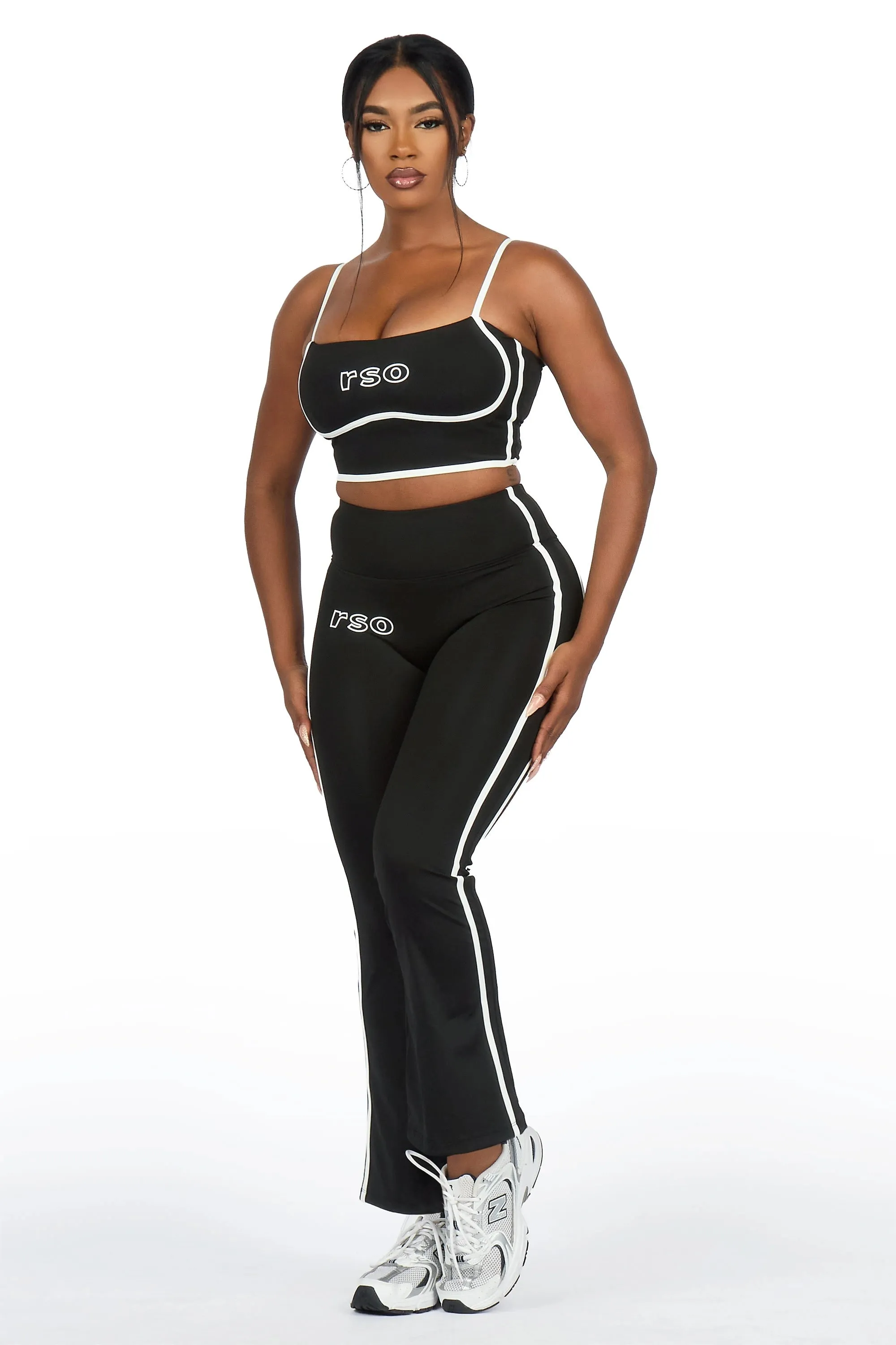 Karmen Black Tank Active Flare Pant Set sold by Rockstar Original product image thumbnail 2