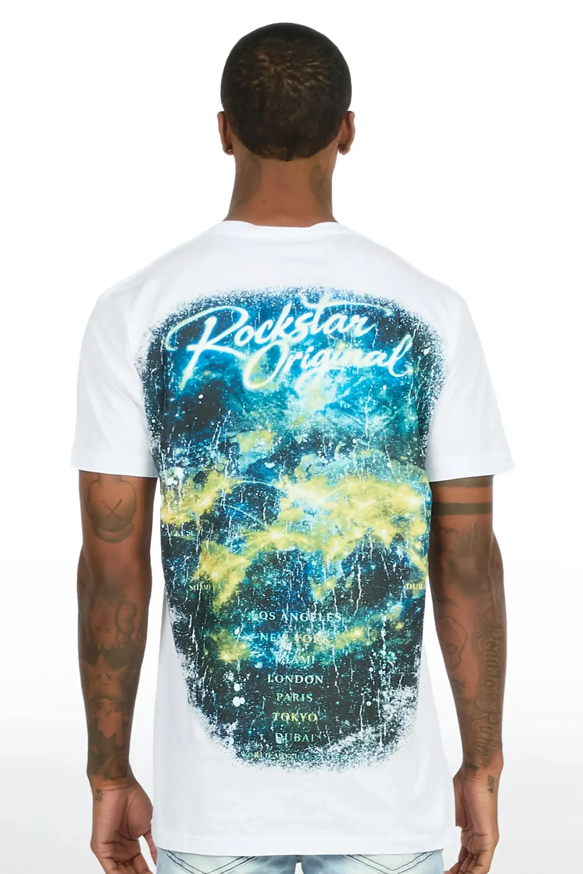 Contreras White Oversized Graphic T-Shirt sold by Rockstar Original product image thumbnail 3