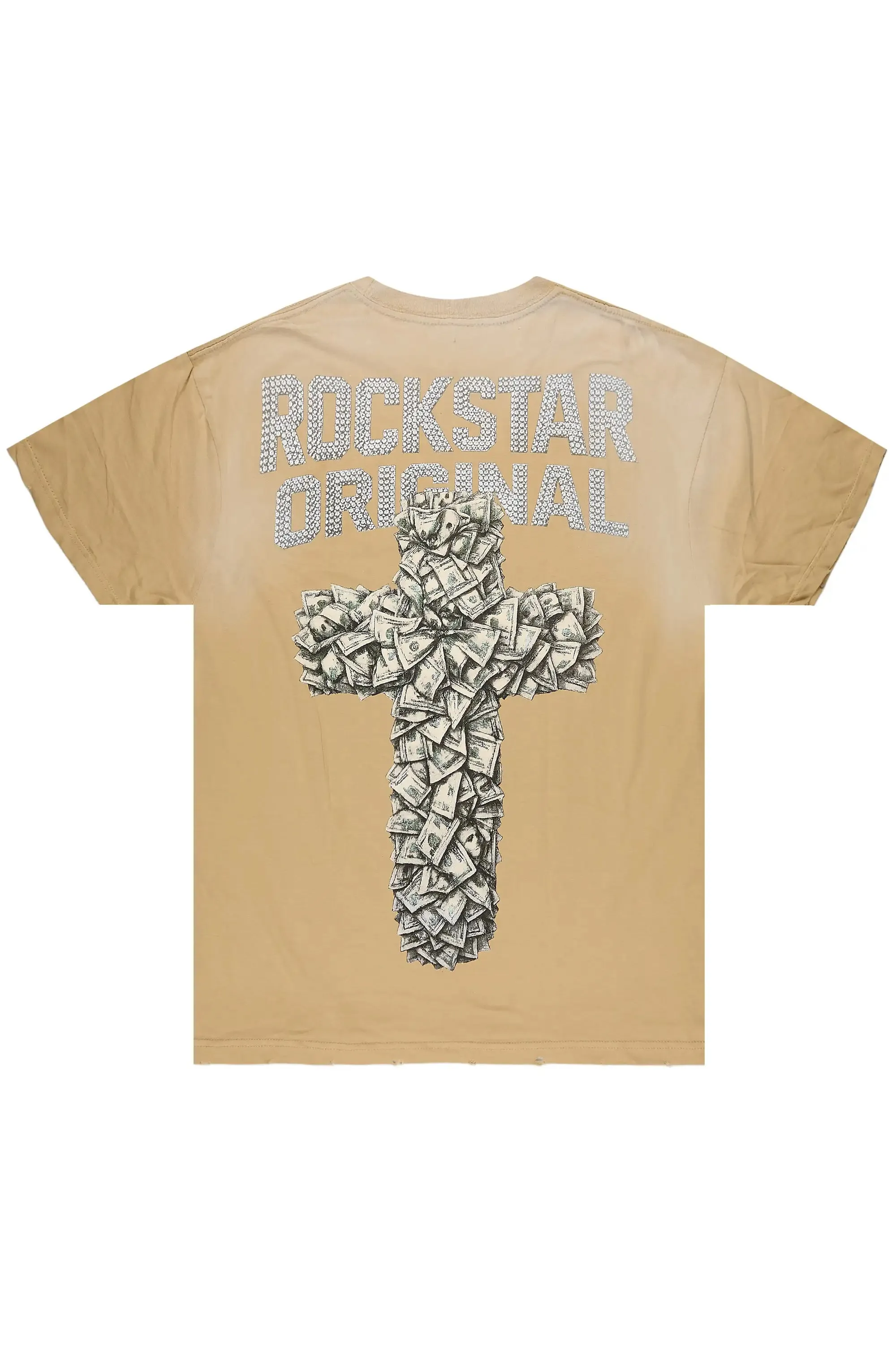 Jacquelyn Beige T-Shirt sold by Rockstar Original product image thumbnail 3