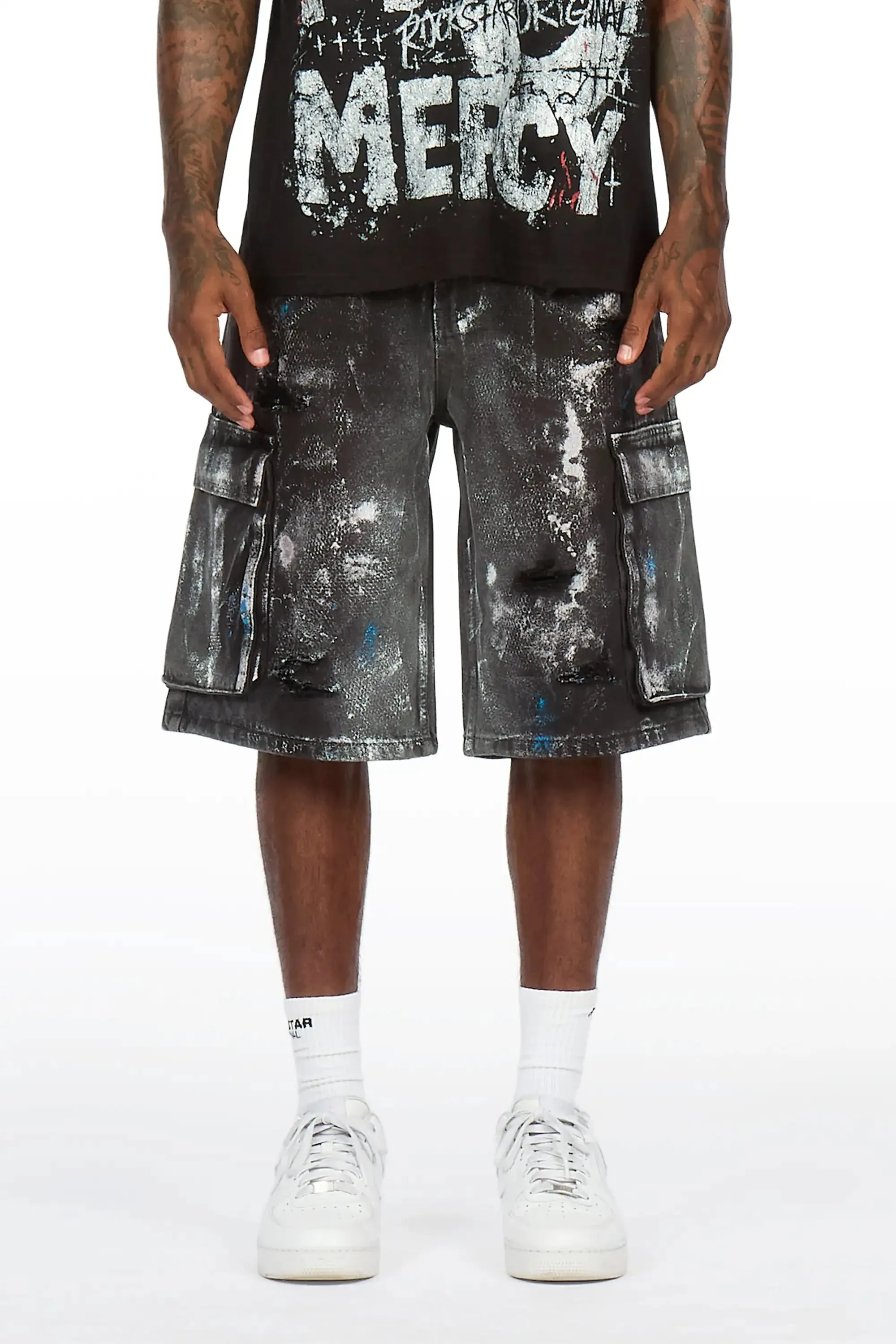 Fonte Black Denim Jort sold by Rockstar Original product image thumbnail 2