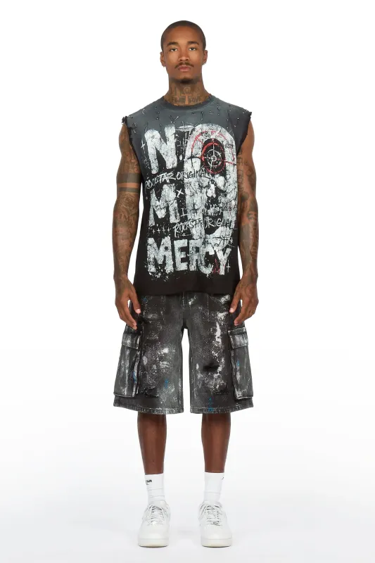 Fonte Black Denim Jort made by Rockstar Original