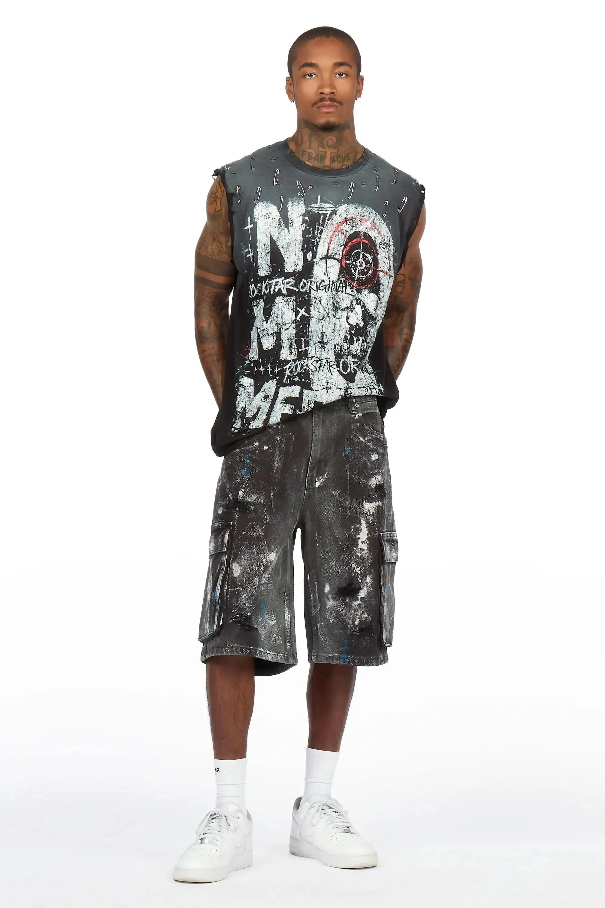 Fonte Black Denim Jort sold by Rockstar Original product image thumbnail 4