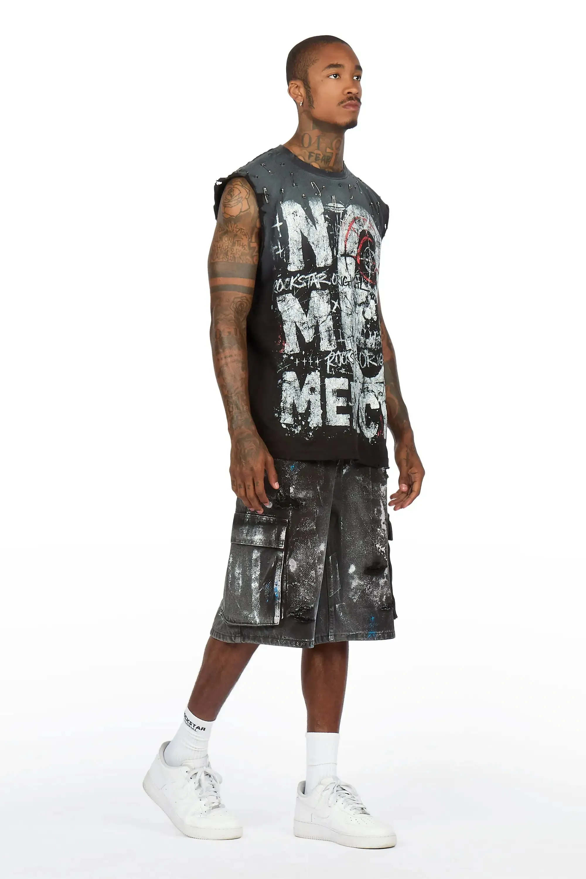 Fonte Black Denim Jort sold by Rockstar Original product image thumbnail 5