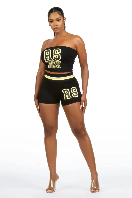Celestina Black Tube Short Set made by Rockstar Original